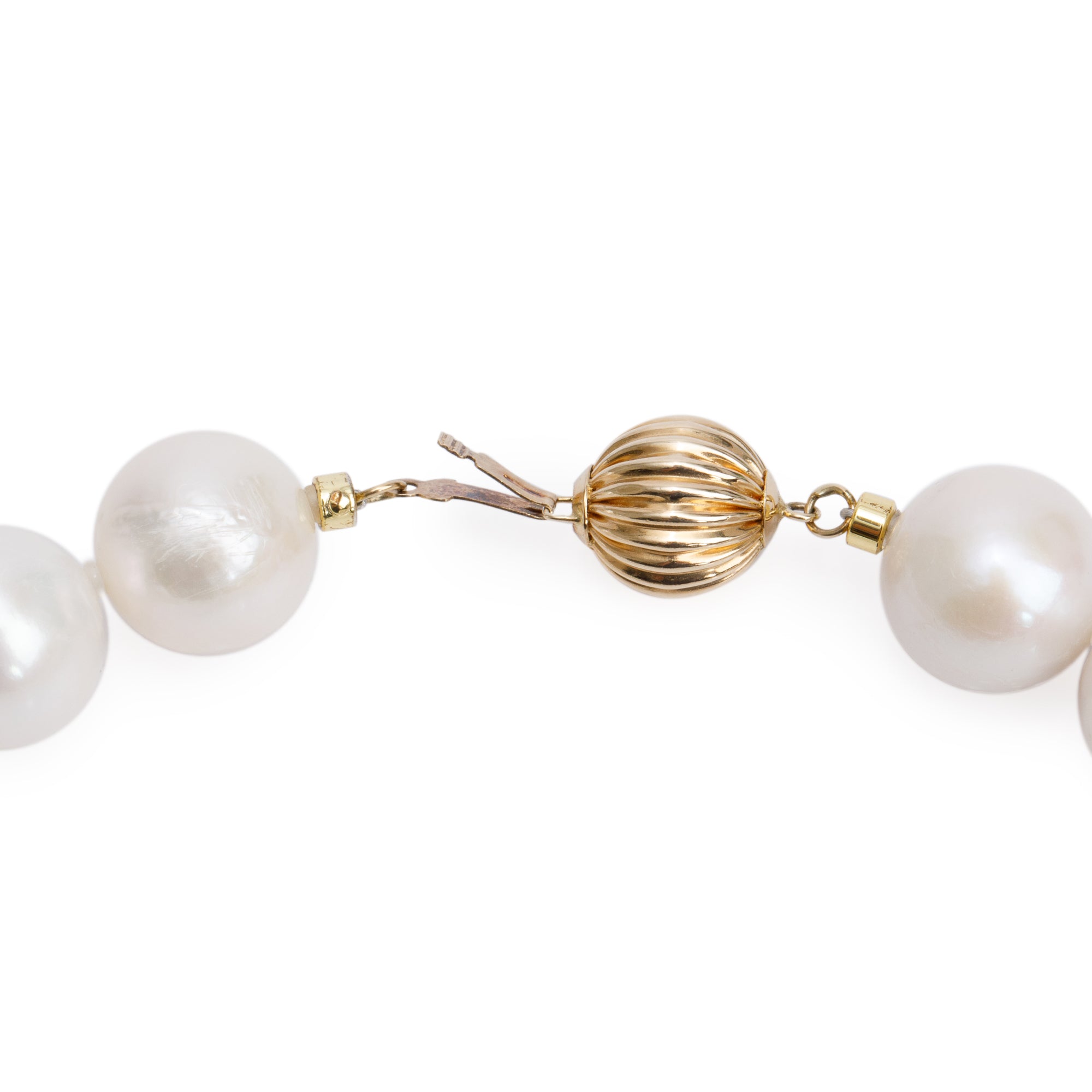 14k Yellow Gold South Sea Pearl Necklace