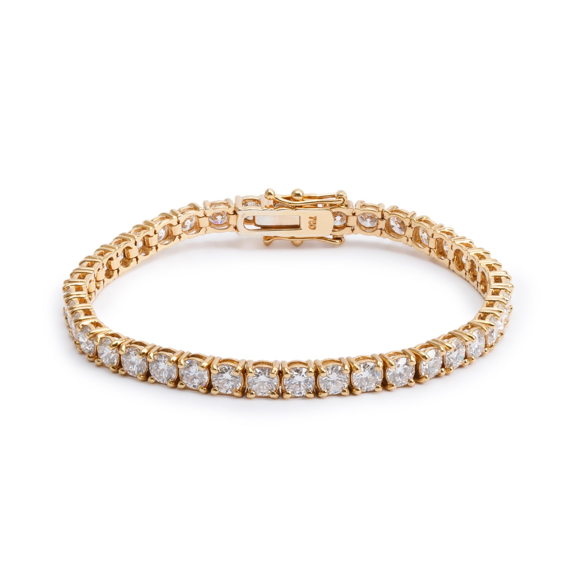 18k Rose Gold 7.36 tcw. Diamond Tennis Bracelet