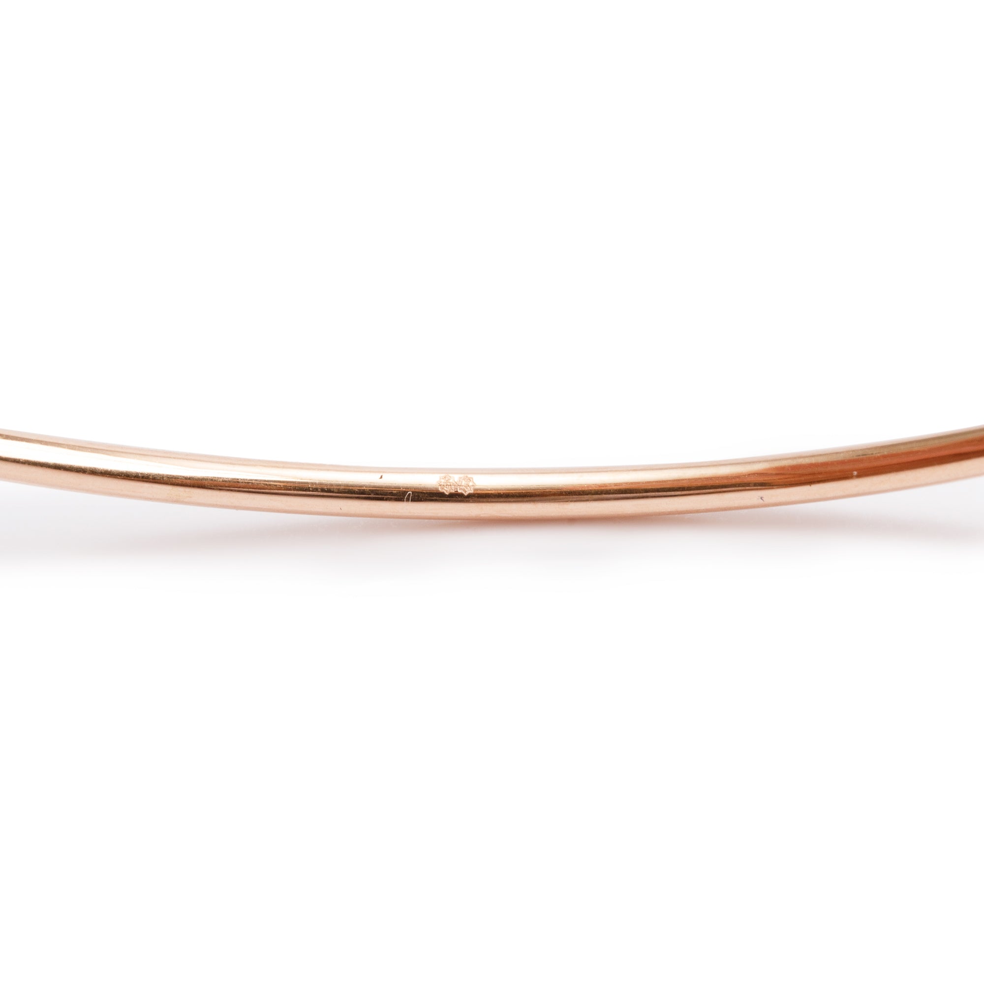 18k Rose Gold Diamond Bangle Bracelet