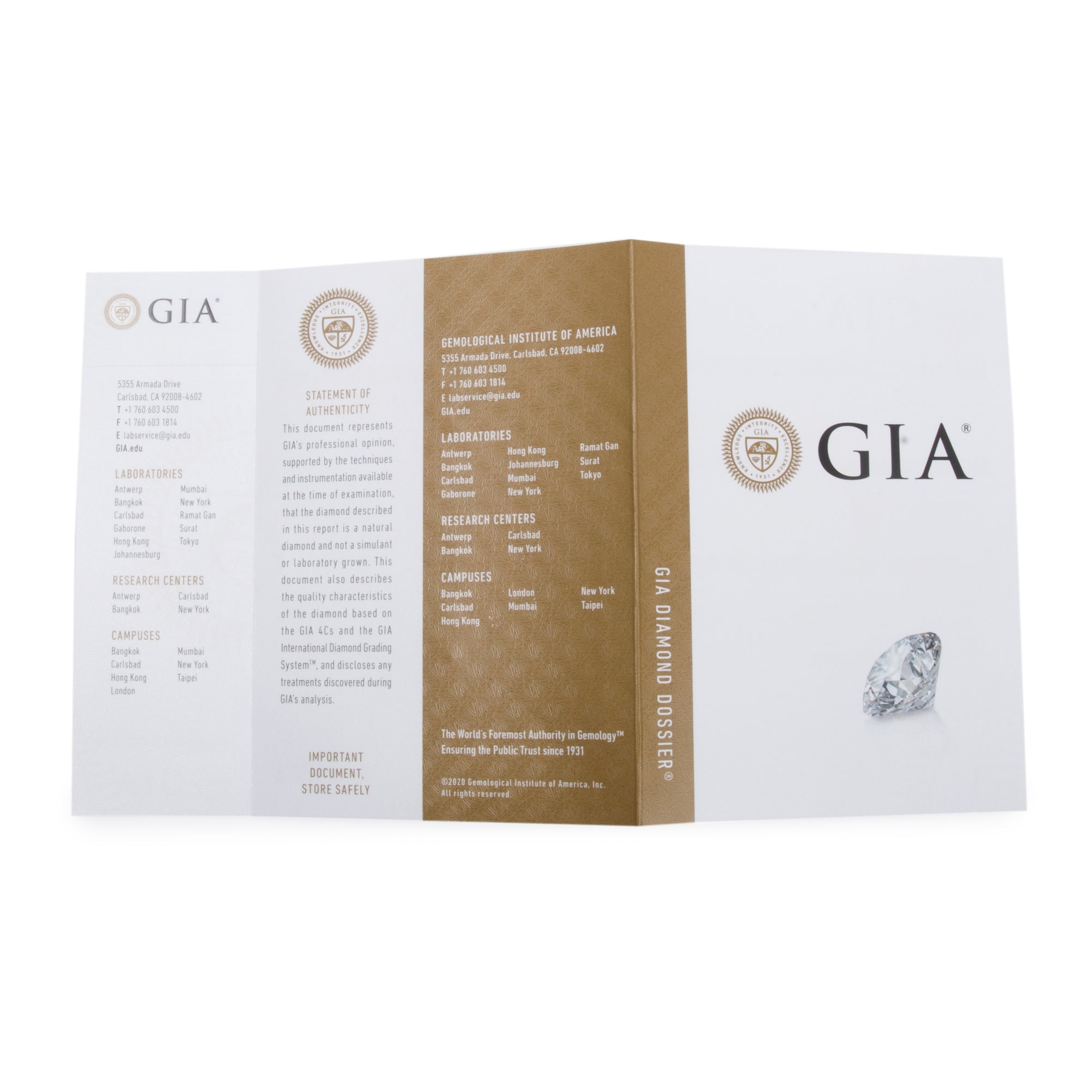 18k White Gold 1.00 tcw Diamond Stud Earrings w/ GIA Certificates