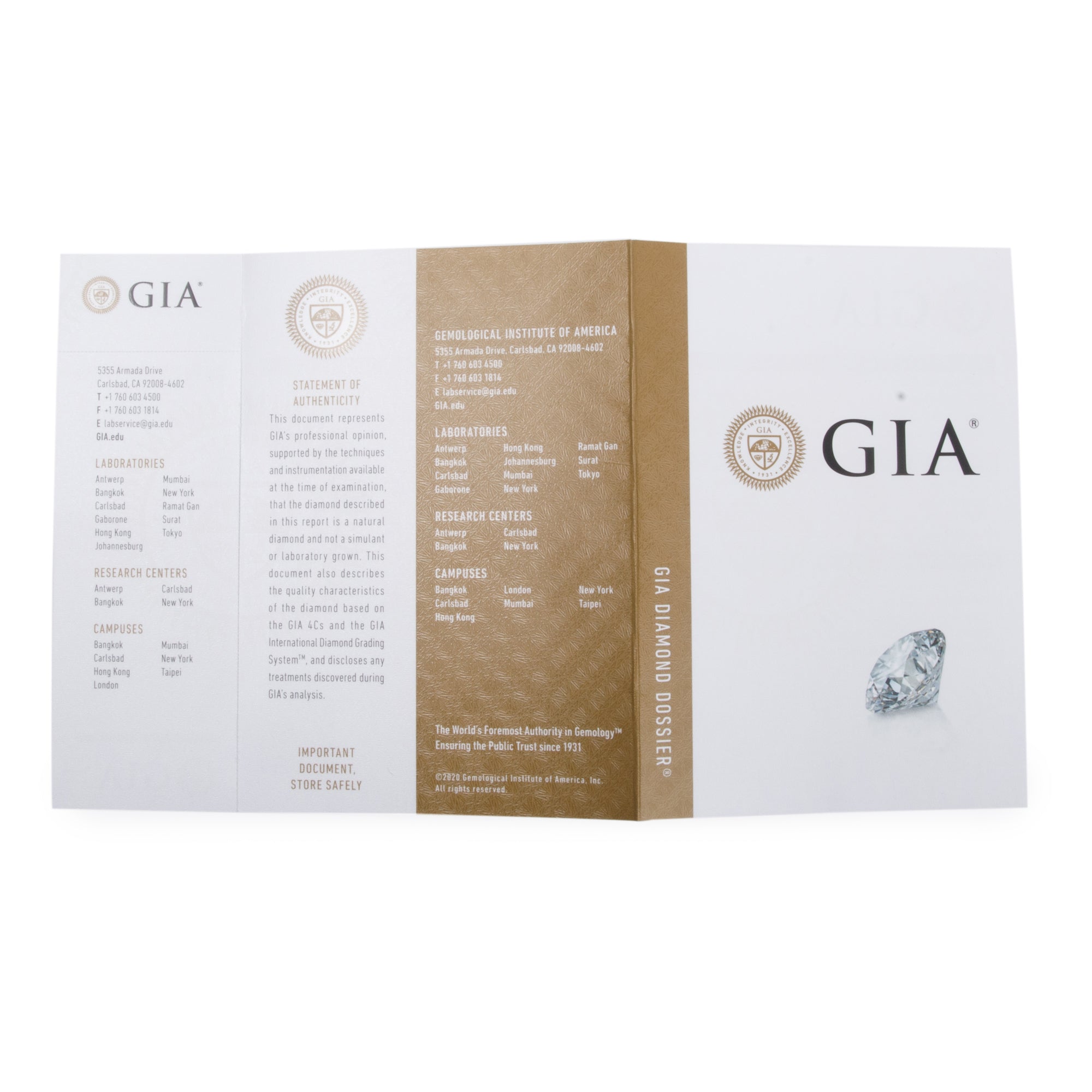 18k White Gold 1.00 tcw Diamond Stud Earrings w/ GIA Certificates