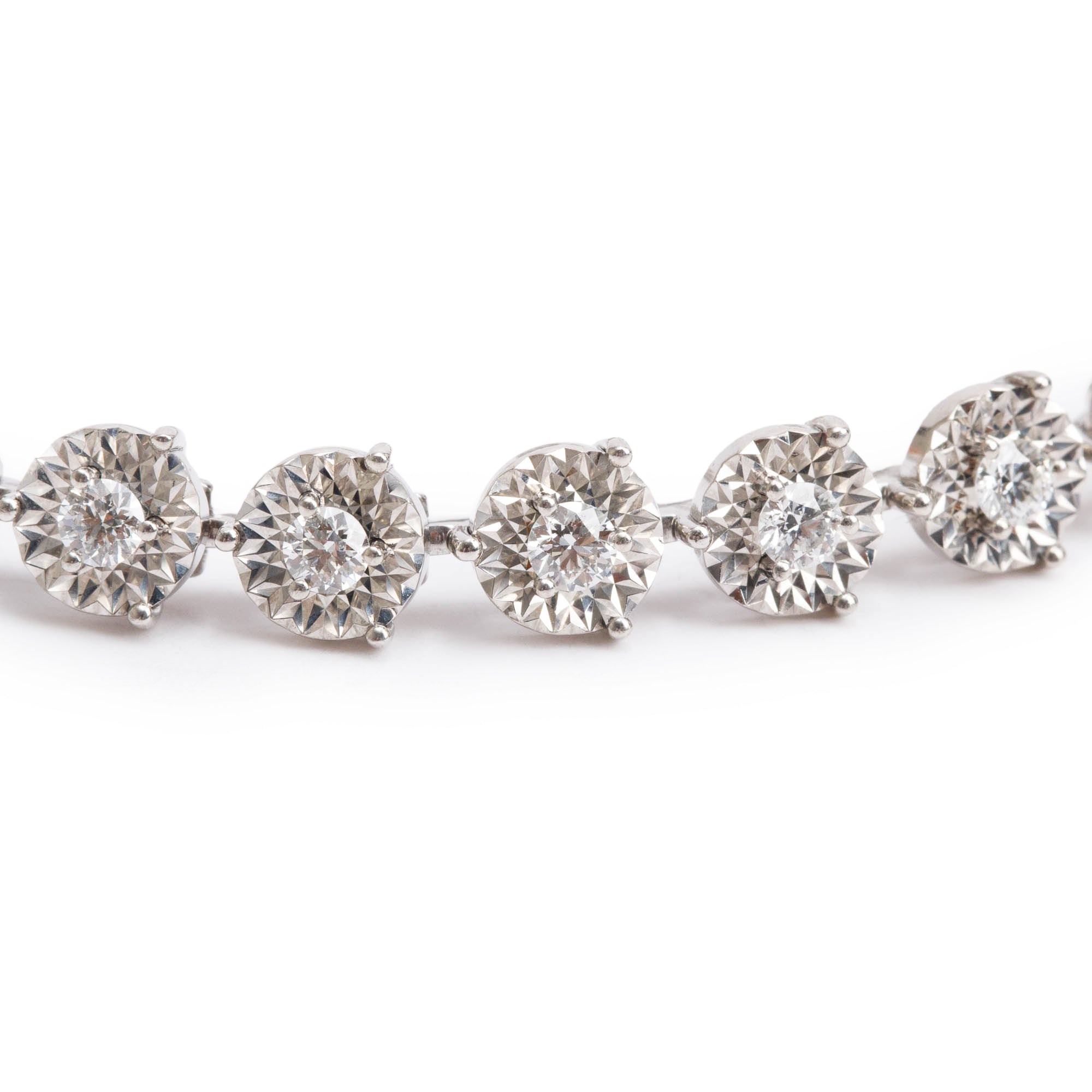 18k White Gold 1.31 tcw. Diamond Tennis Bracelet