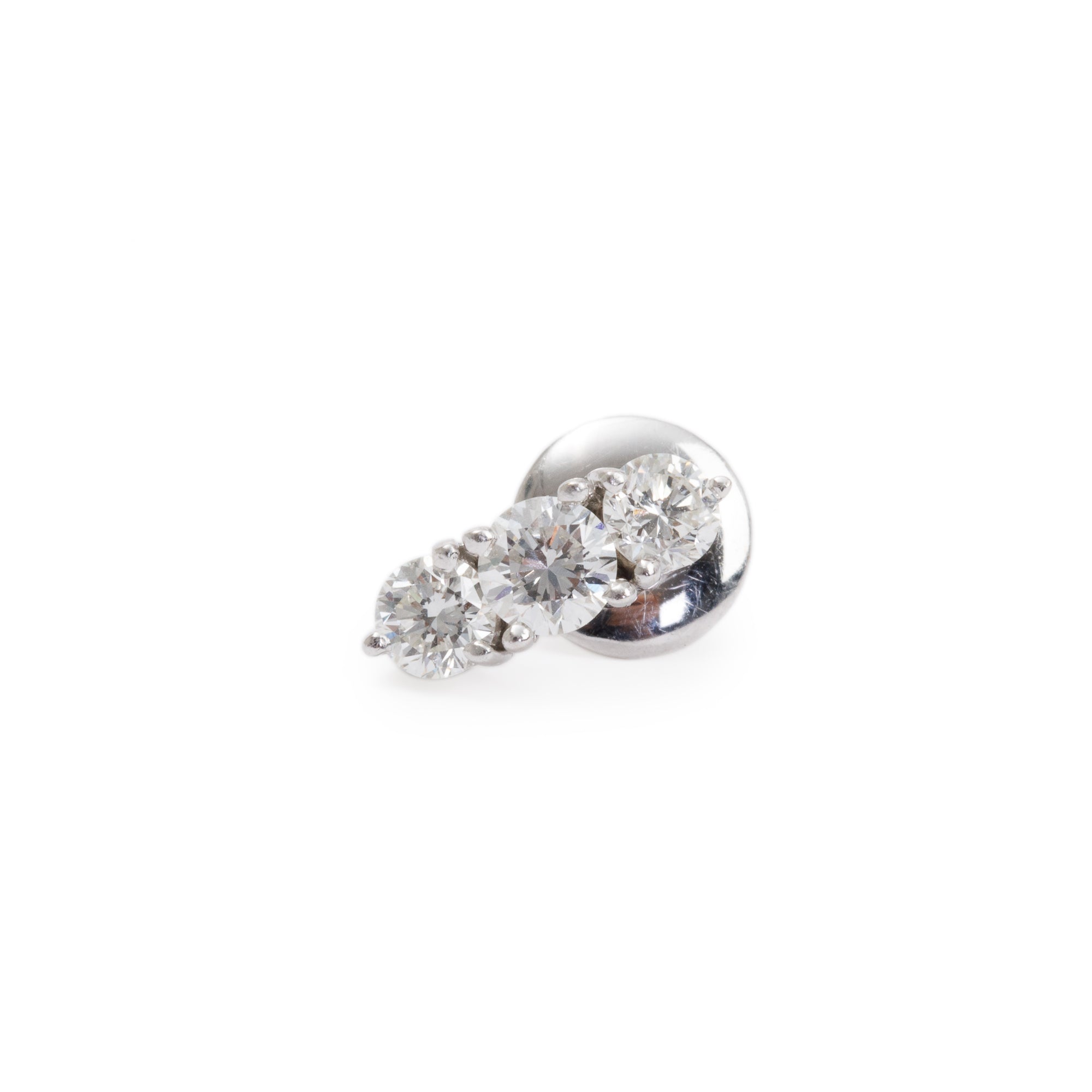 18k White Gold 1.42 tcw Diamond Drop Earrings