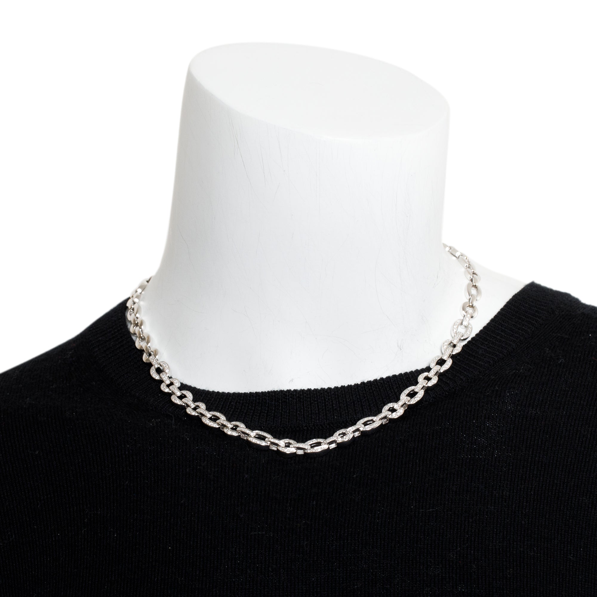 18k White Gold 1.86 tcw. Diamond Necklace