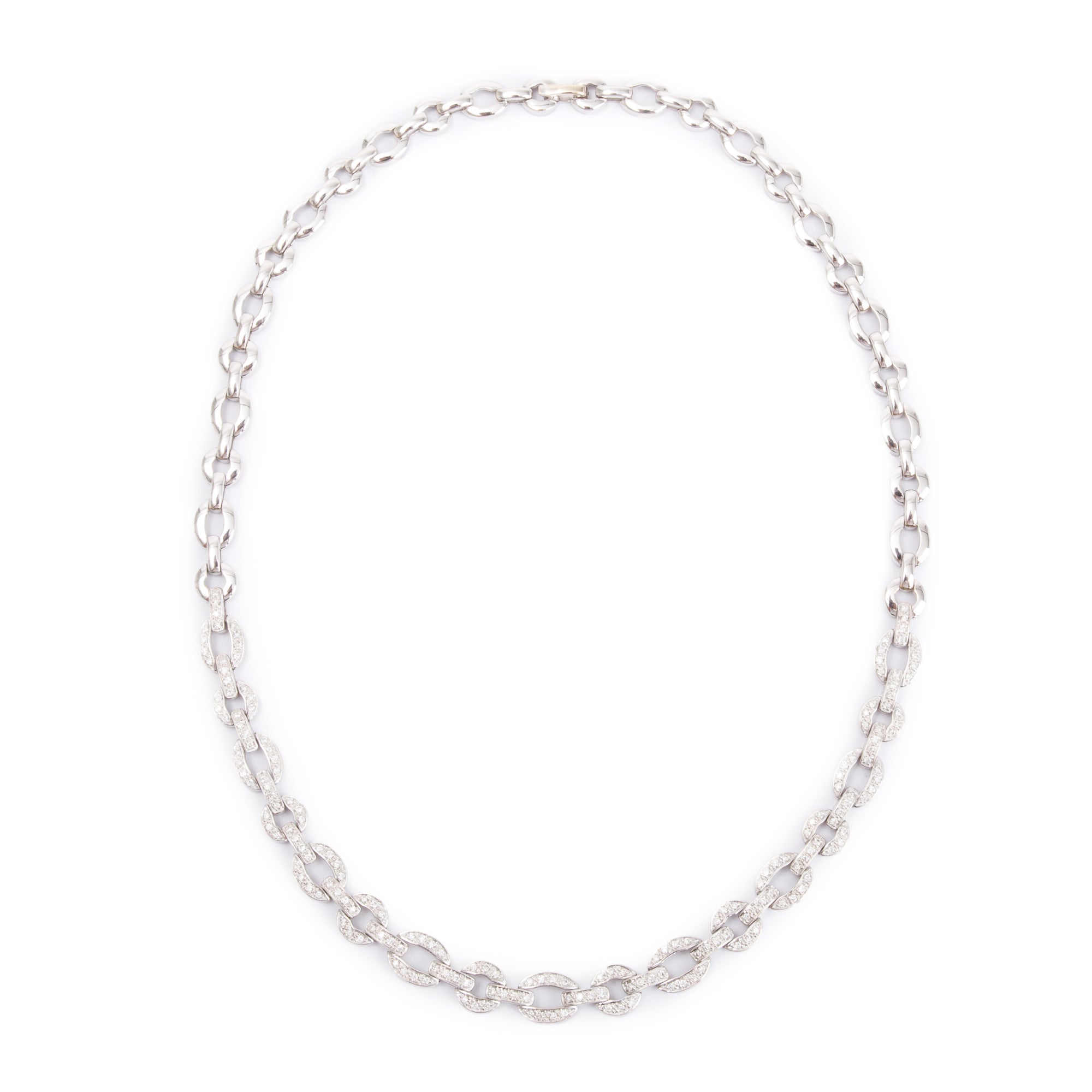 18k White Gold 1.86 tcw. Diamond Necklace