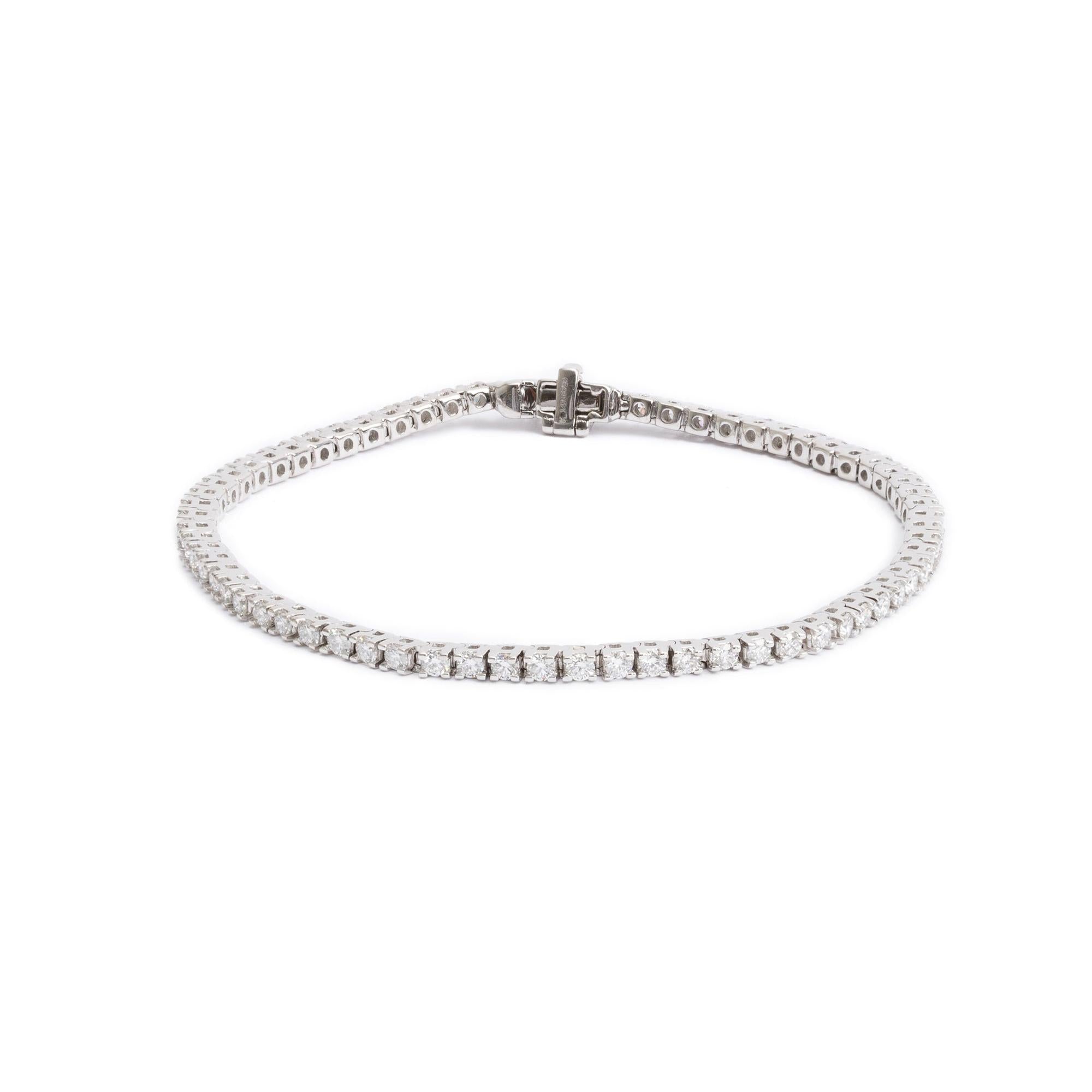 18k White Gold 2.04 tcw. Diamond Tennis Bracelet