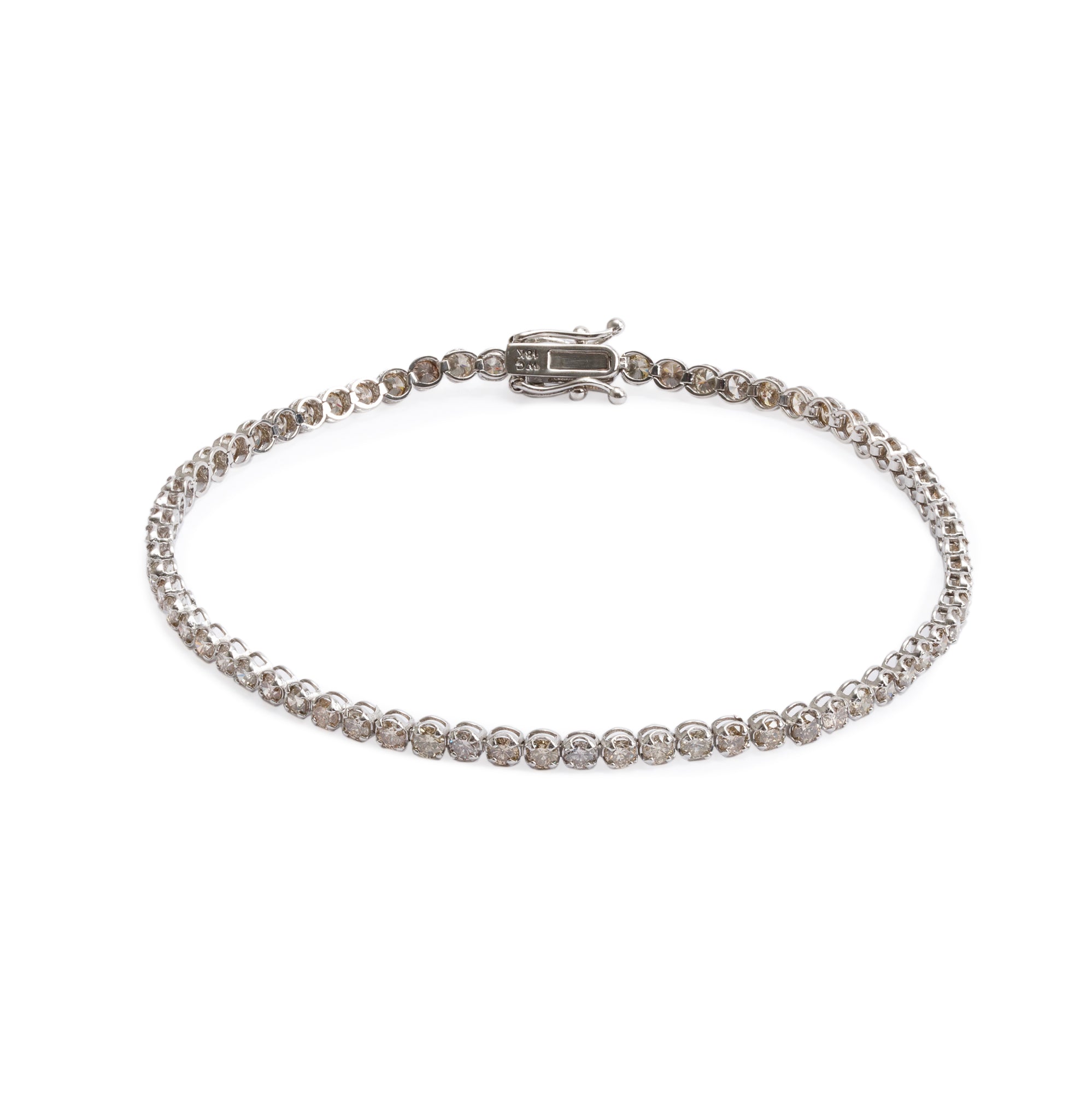 18k White Gold 2.21 tcw. Diamond Tennis Bracelet
