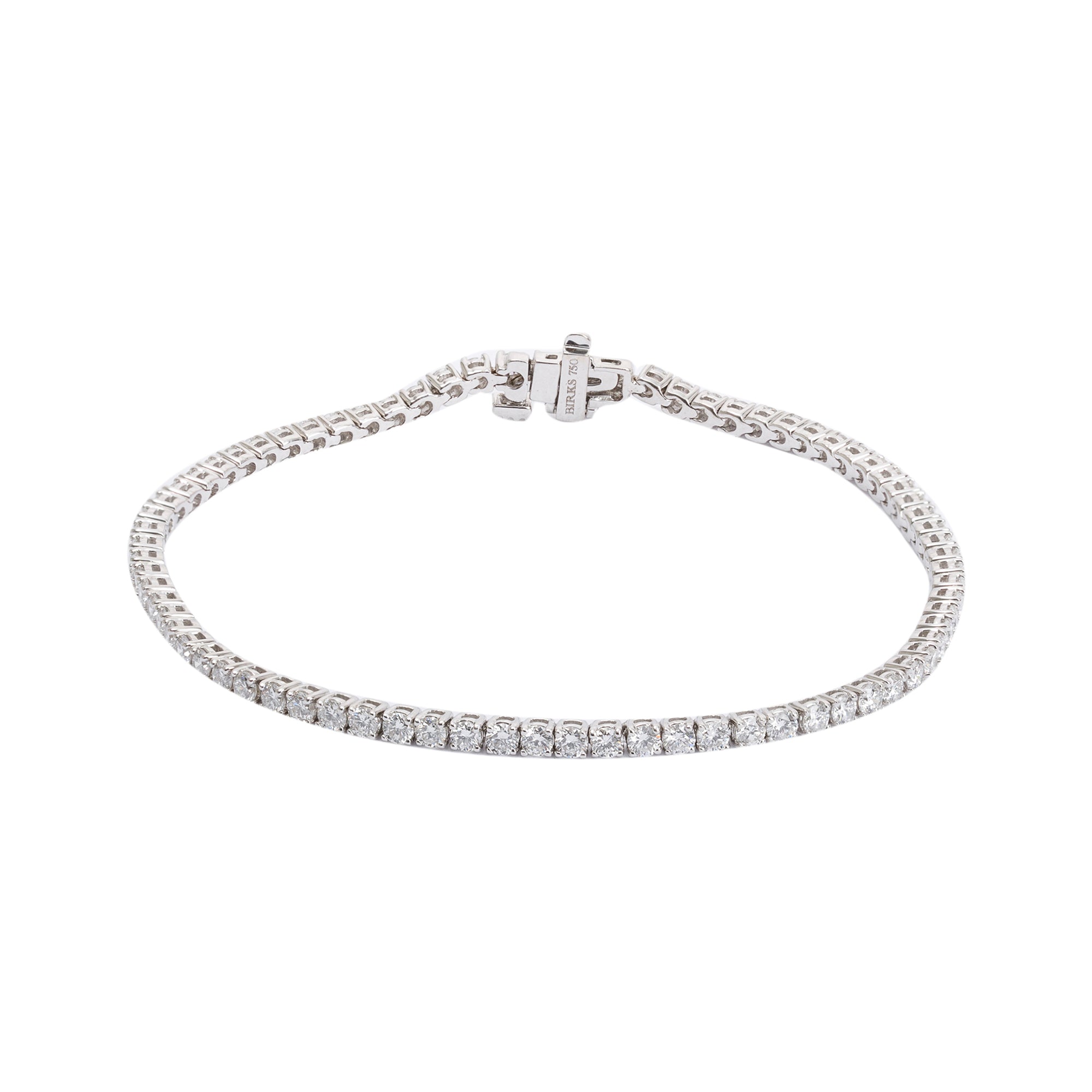 18k White Gold 2.71 tcw. Diamond Tennis Bracelet
