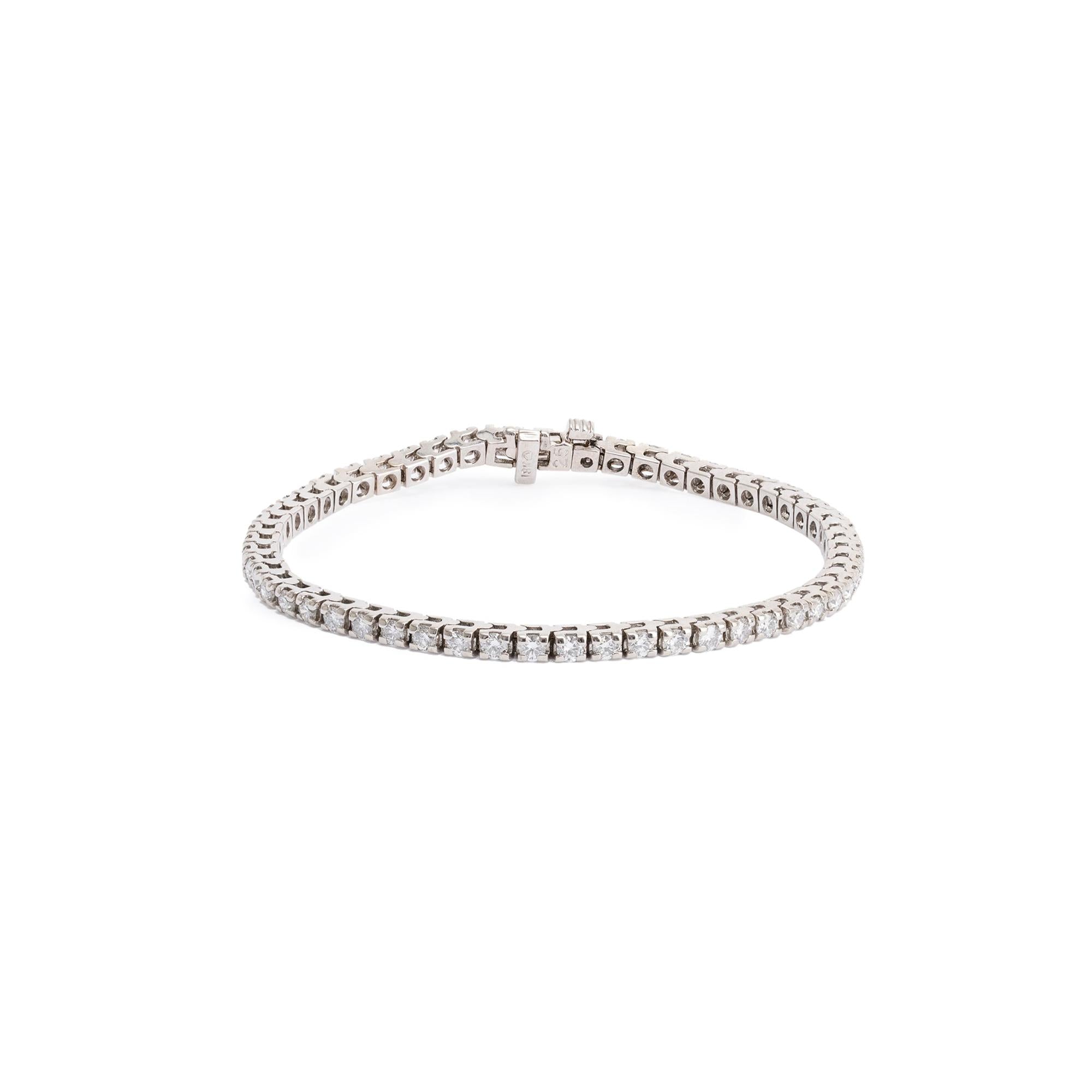 18k White Gold 2.75 tcw. Diamond Tennis Bracelet