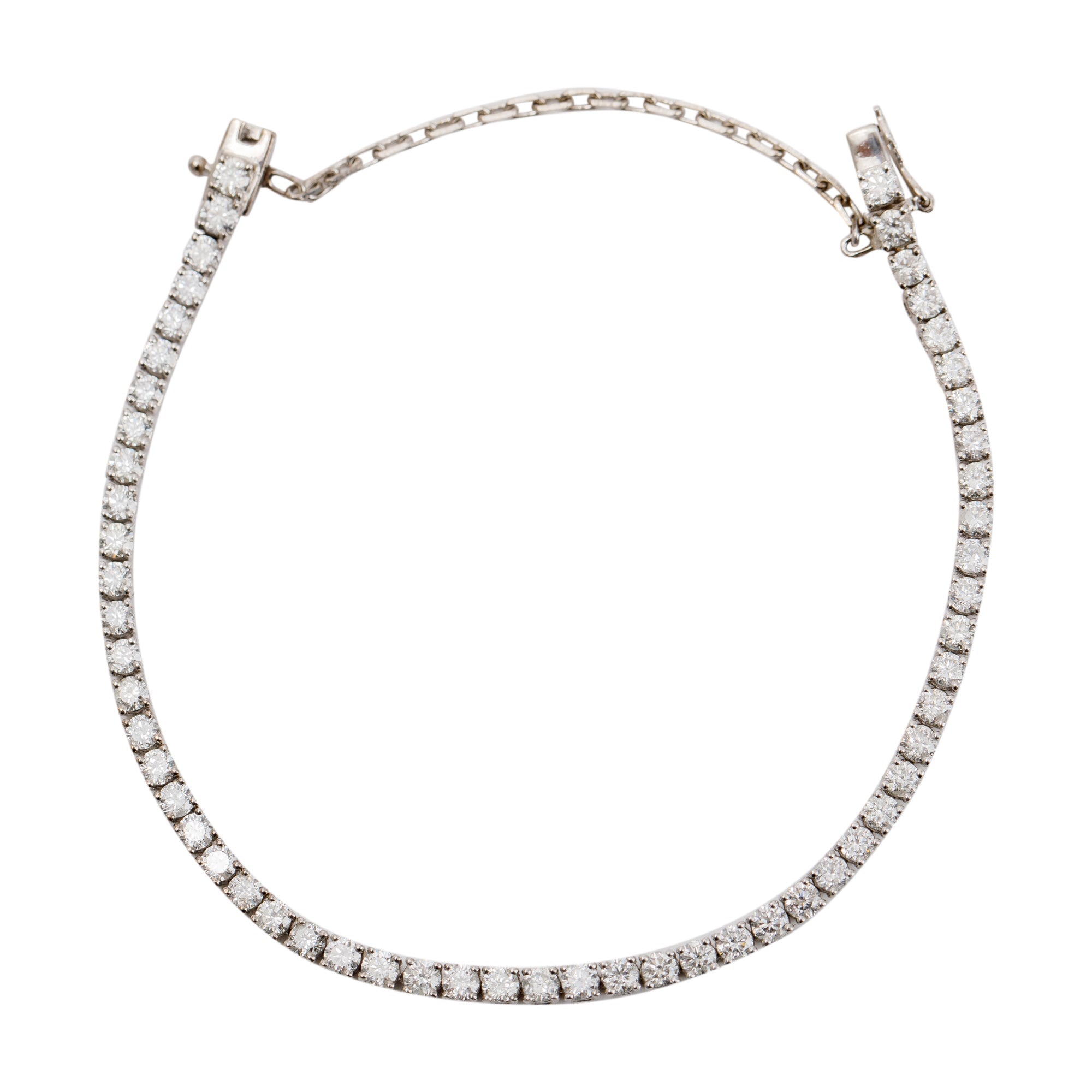 18k White Gold 3.11 tcw. Diamond Tennis Bracelet