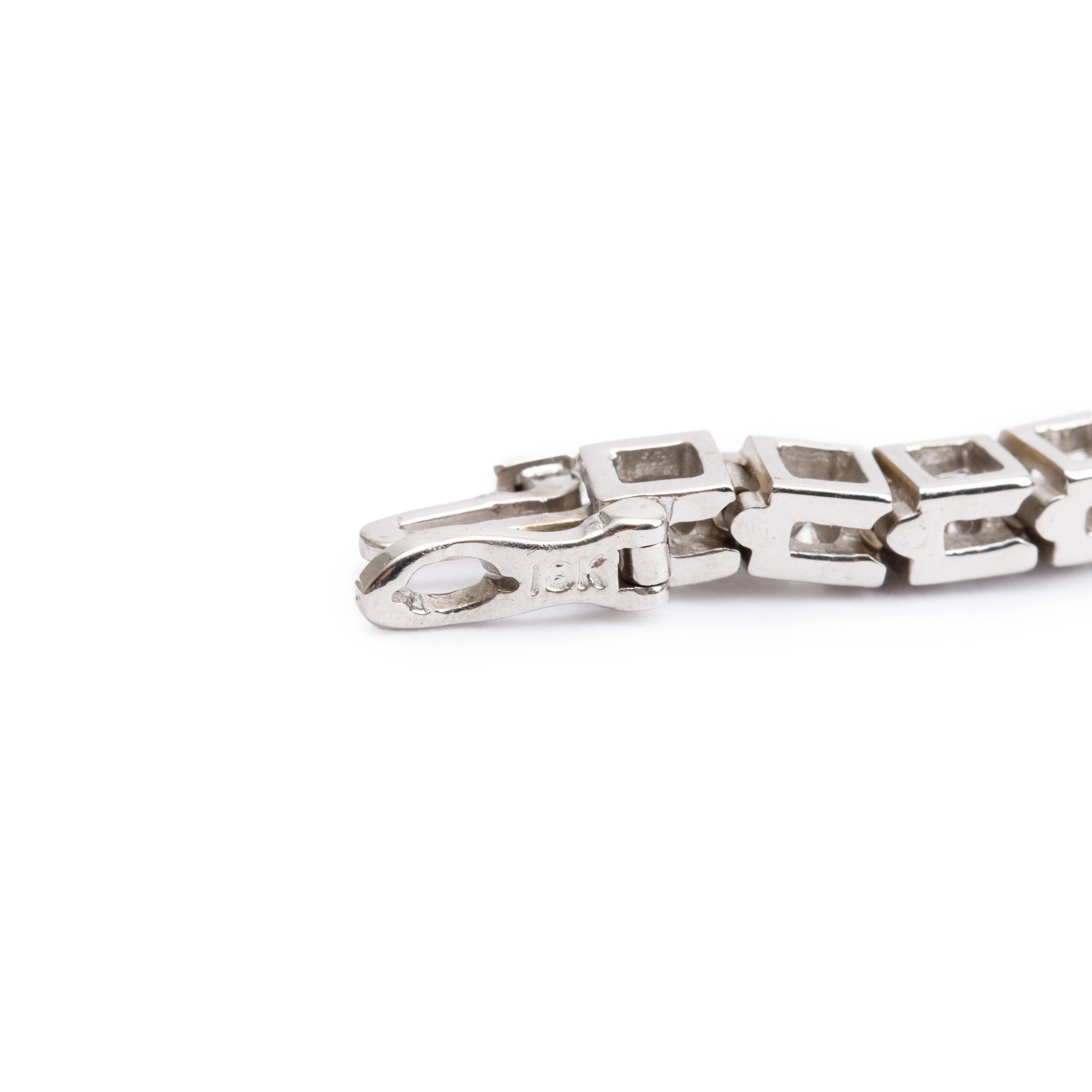 18k White Gold 3.19 tcw. Diamond Tennis Bracelet