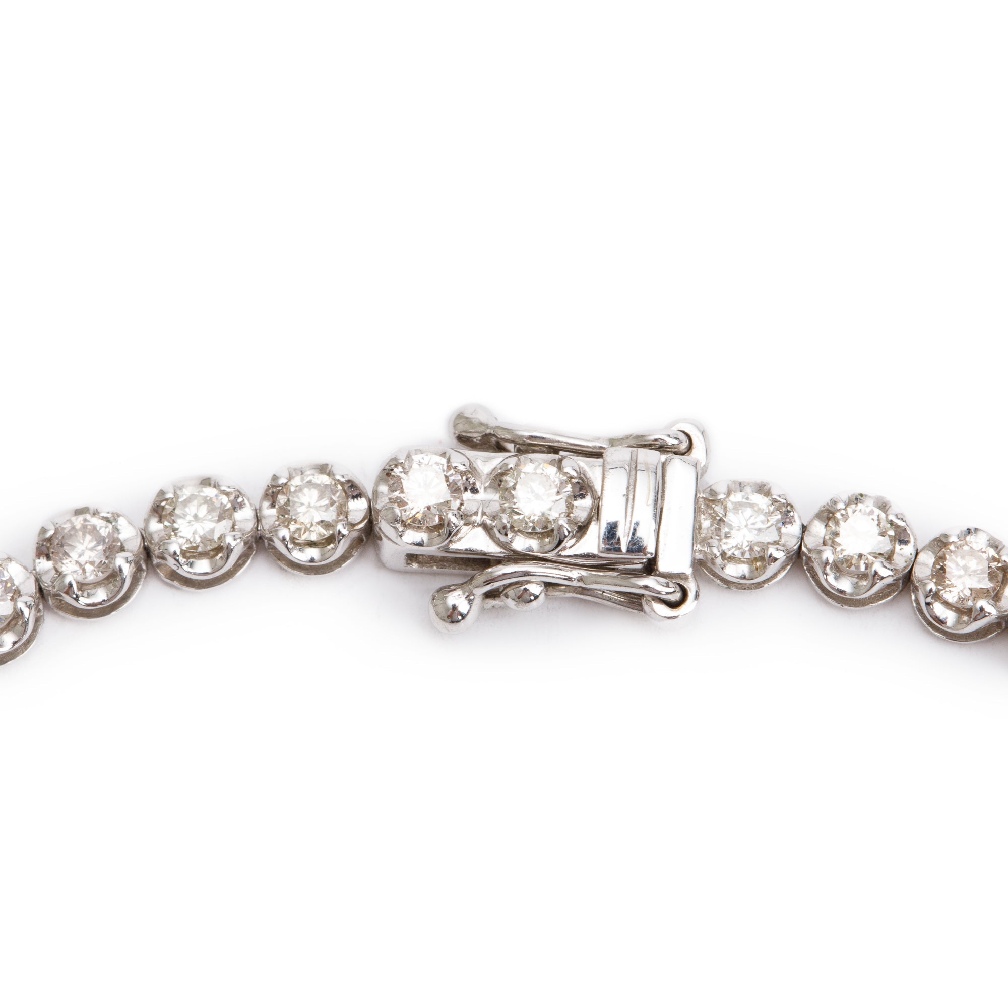 18k White Gold 3.36 tcw. Diamond Tennis Bracelet
