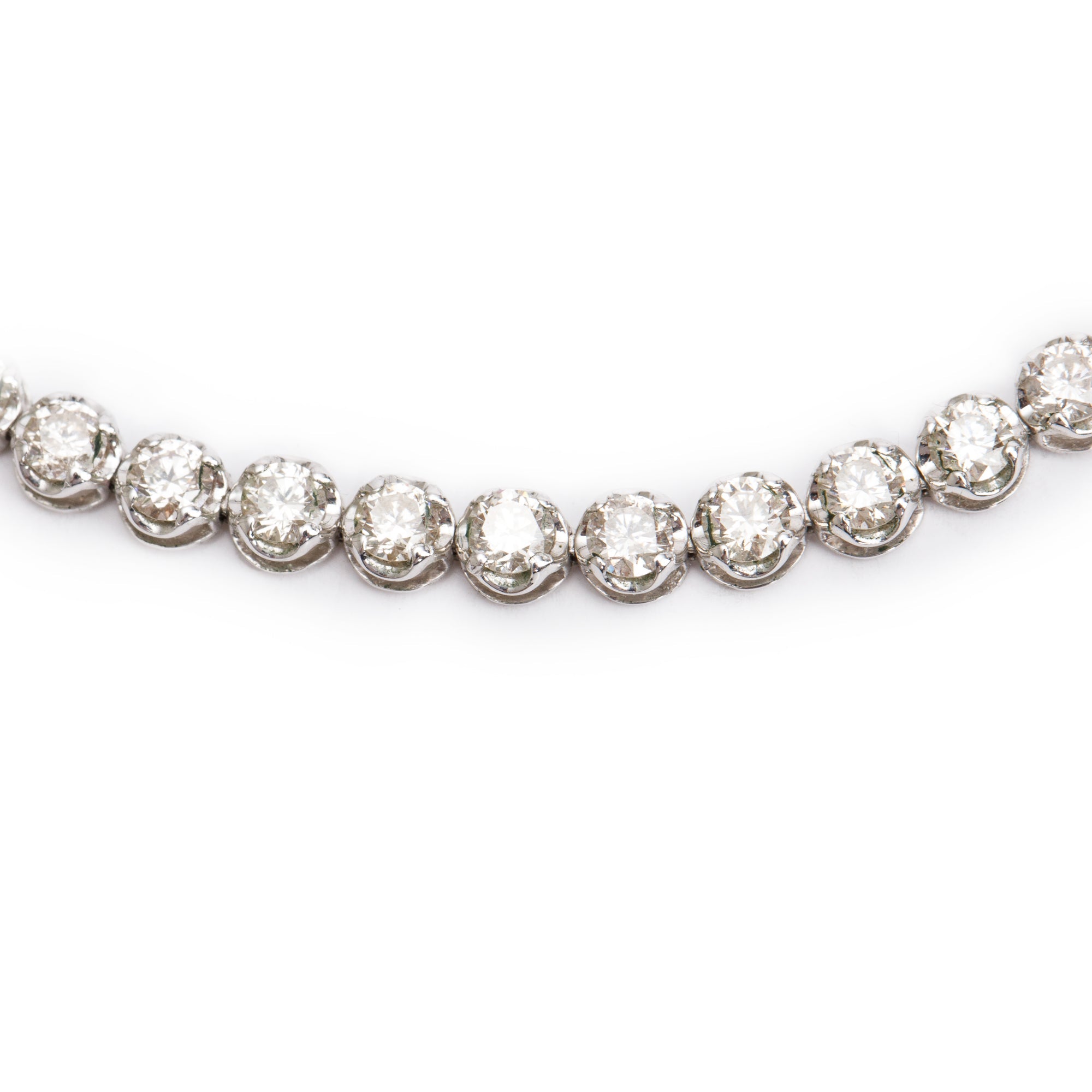 18k White Gold 3.36 tcw. Diamond Tennis Bracelet