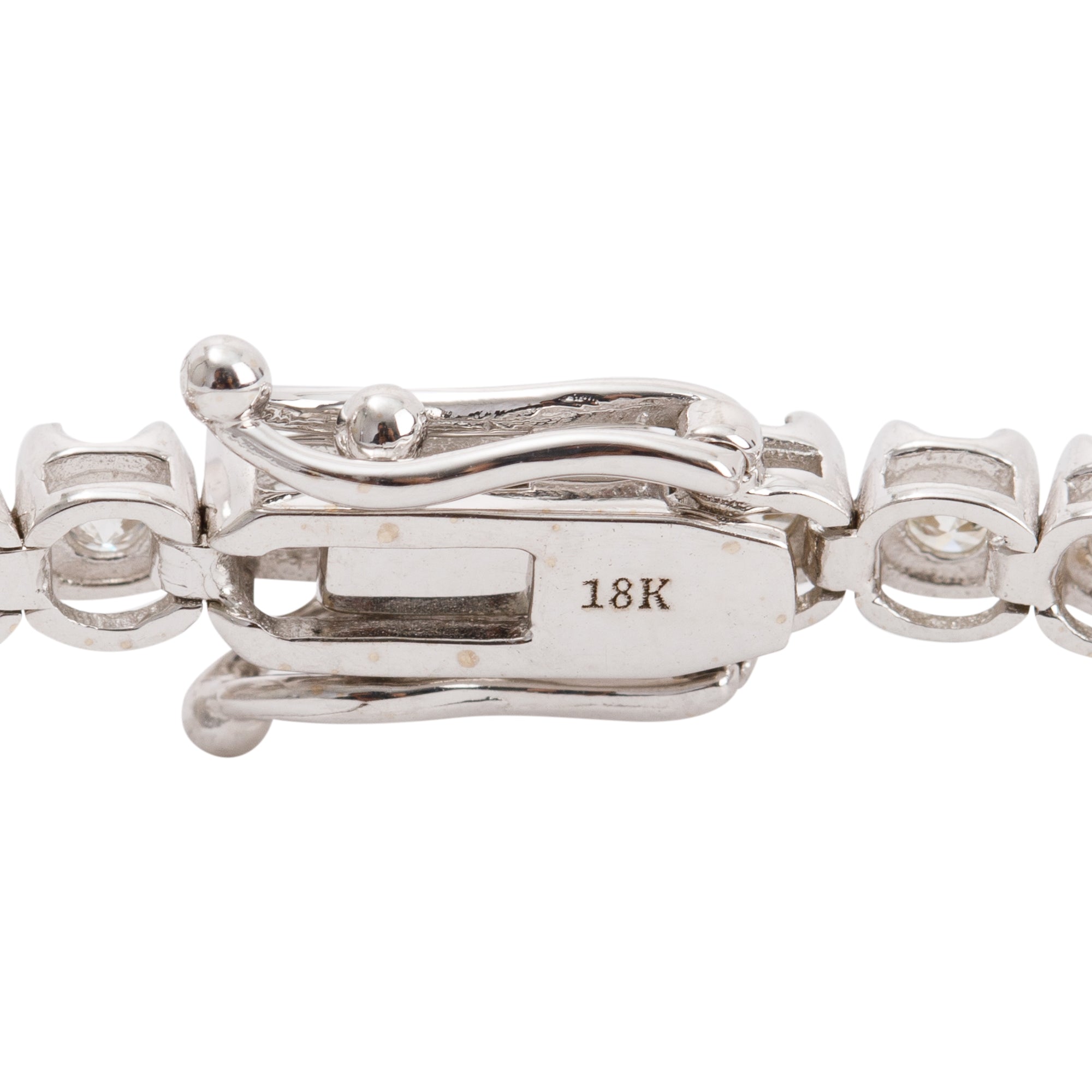 18k White Gold 3.57 tcw. Diamond Tennis Bracelet