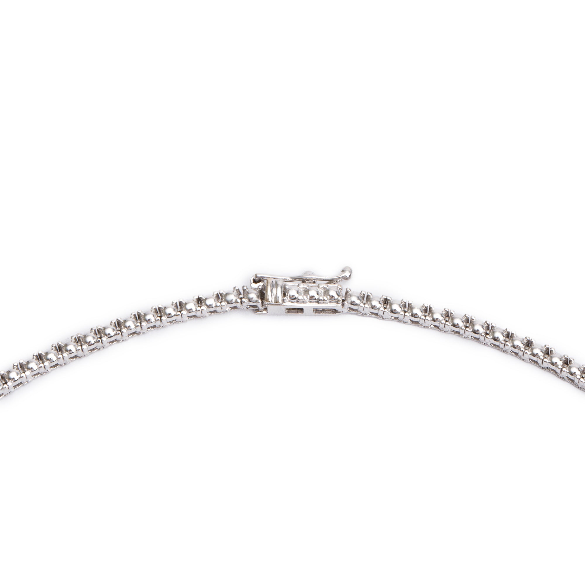 18k White Gold 3.59 tcw. Diamond Tennis Necklace