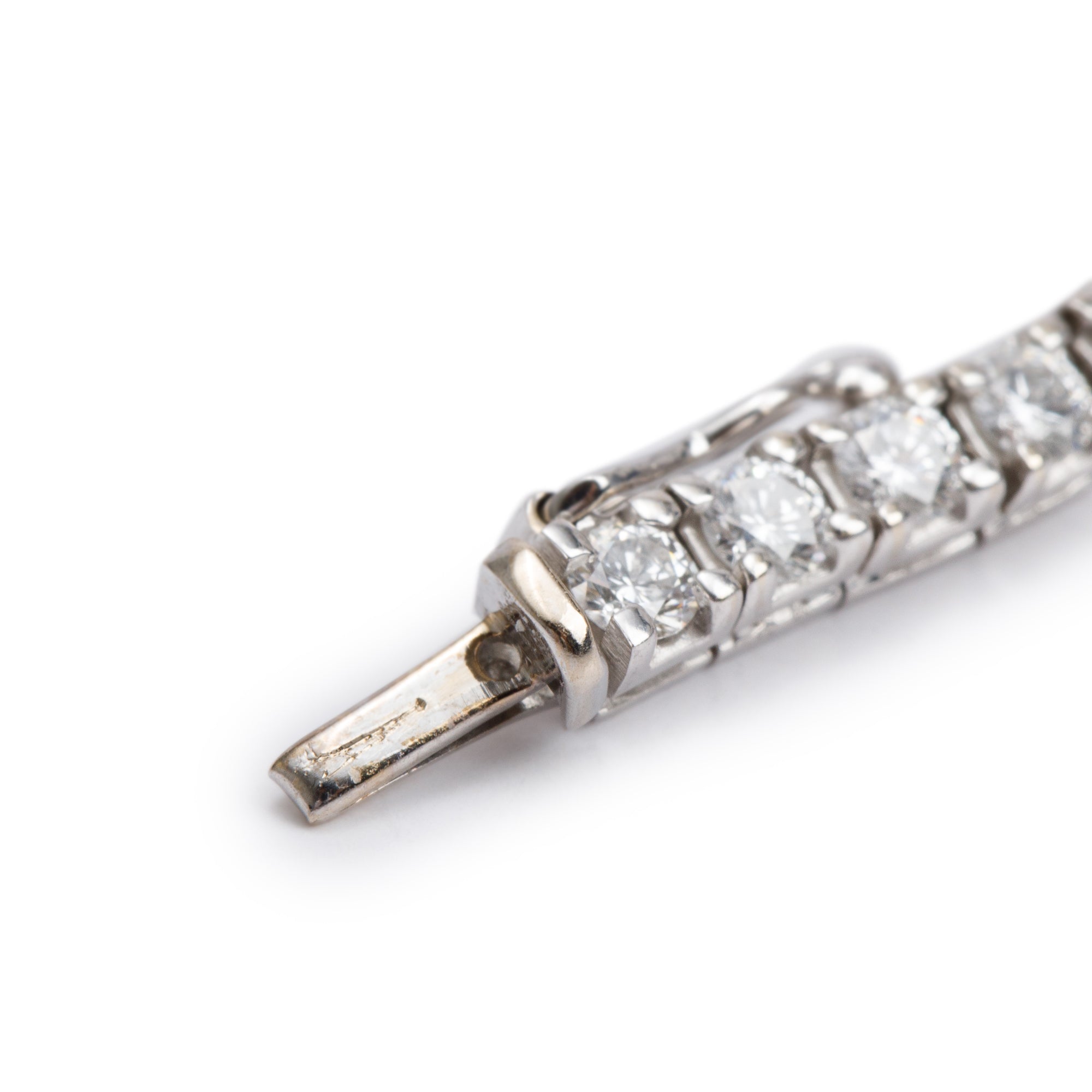 18k White Gold 3.60 tcw. Diamond Tennis Bracelet