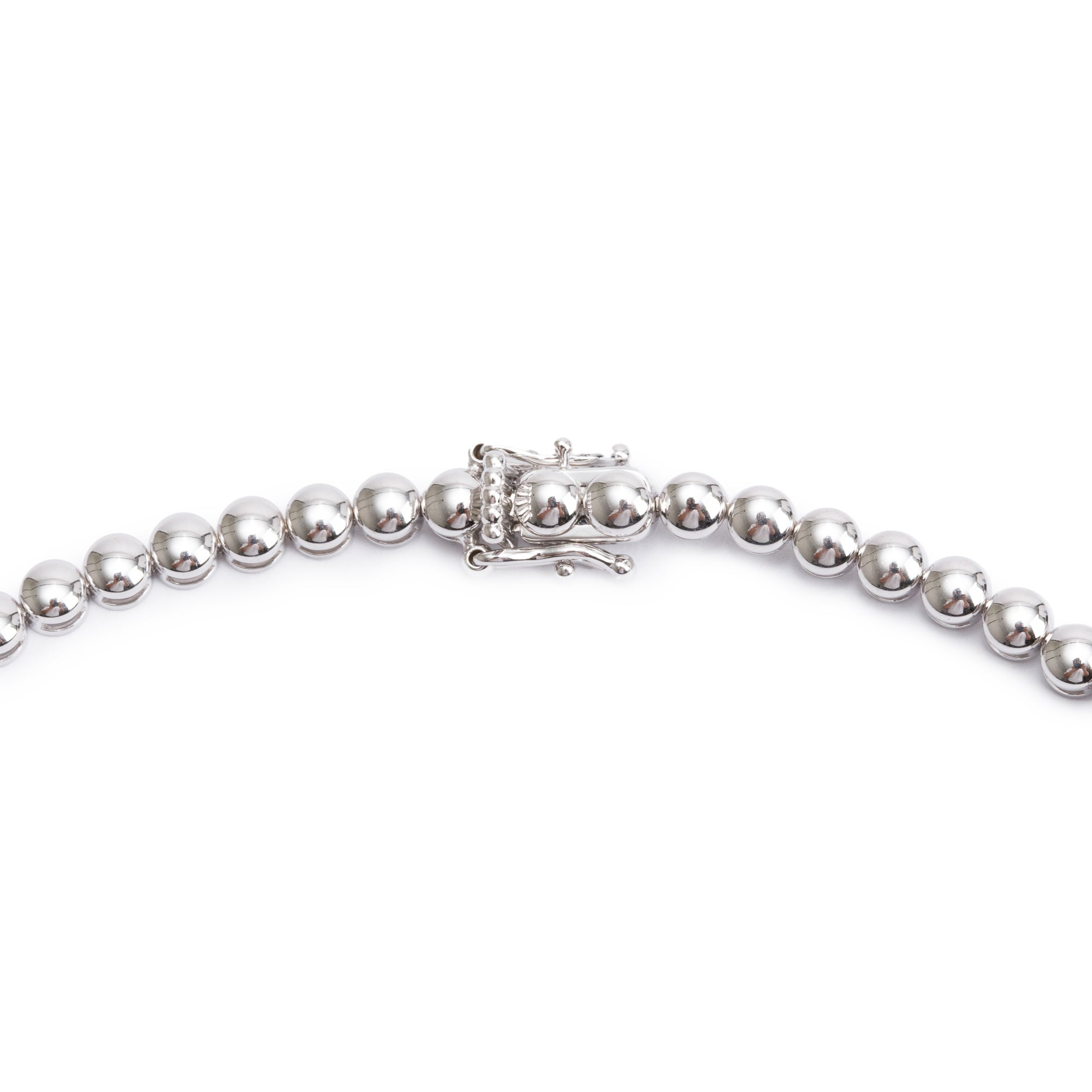 18k White Gold 3.66 tcw. Diamond Tennis Necklace