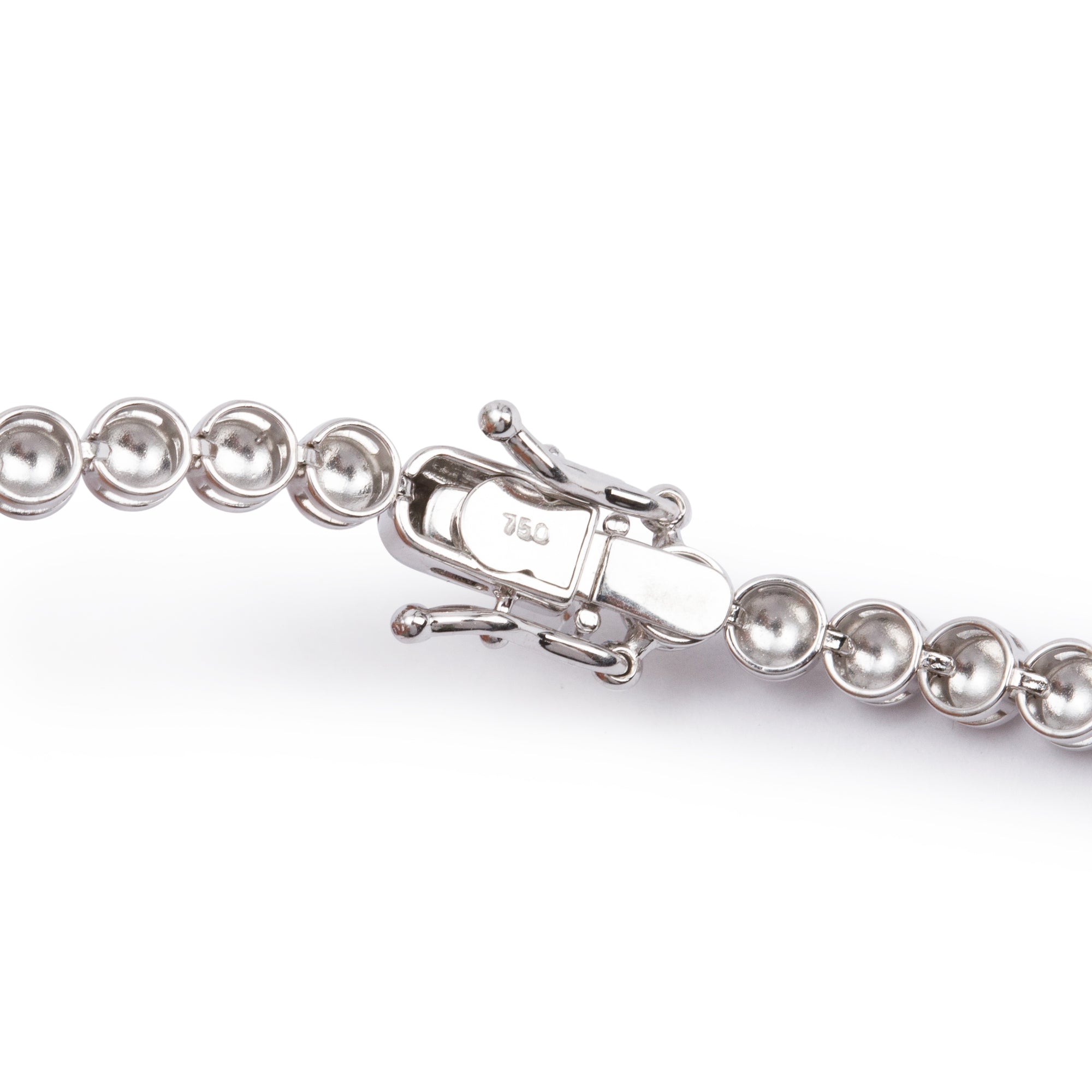 18k White Gold 3.66 tcw. Diamond Tennis Necklace