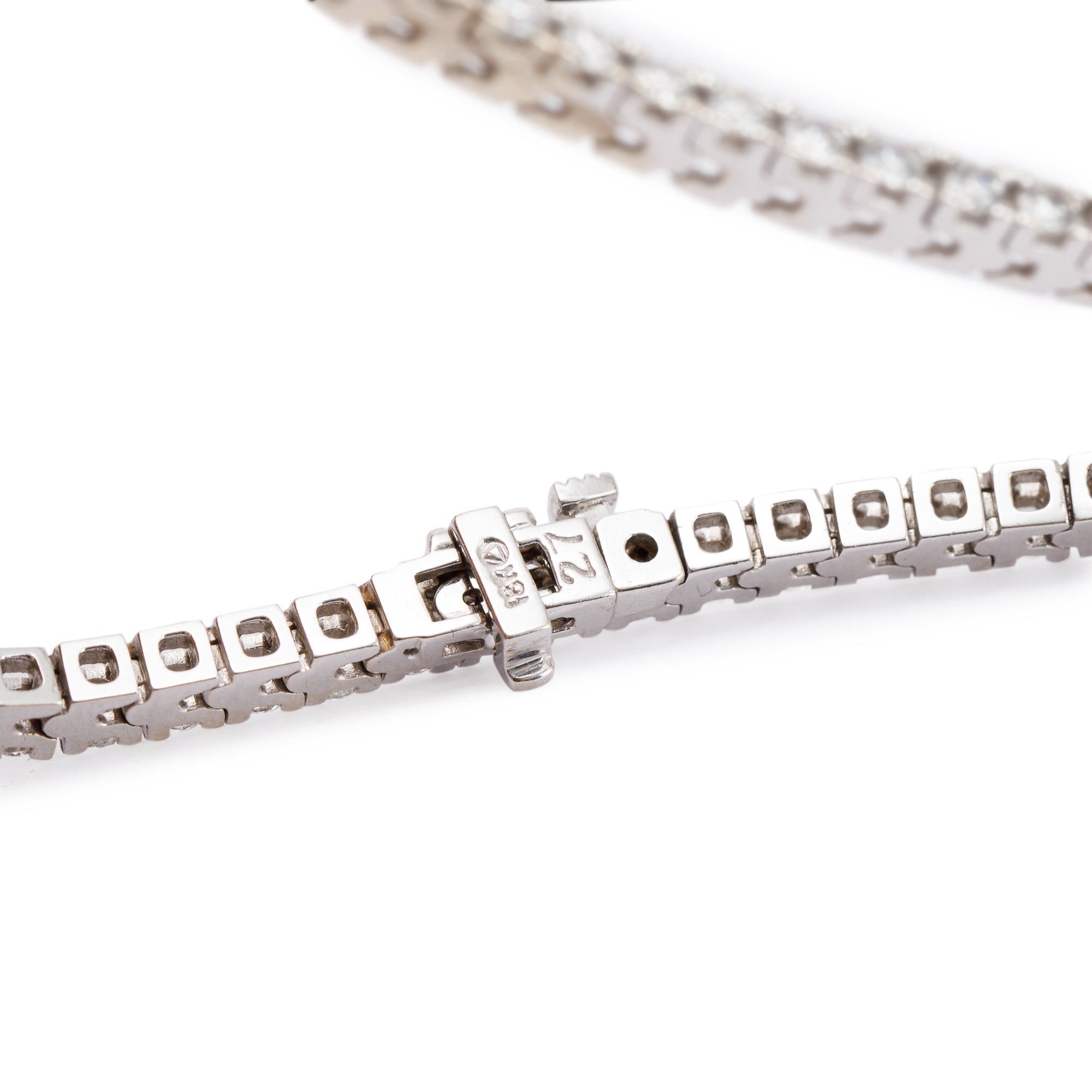 18k White Gold 4.16 tcw. Diamond Tennis Bracelet