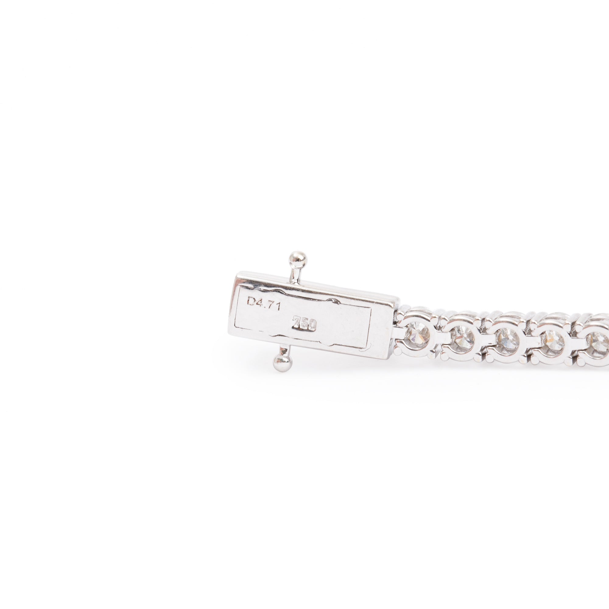 18k White Gold 4.71 tcw Diamond Tennis Bracelet
