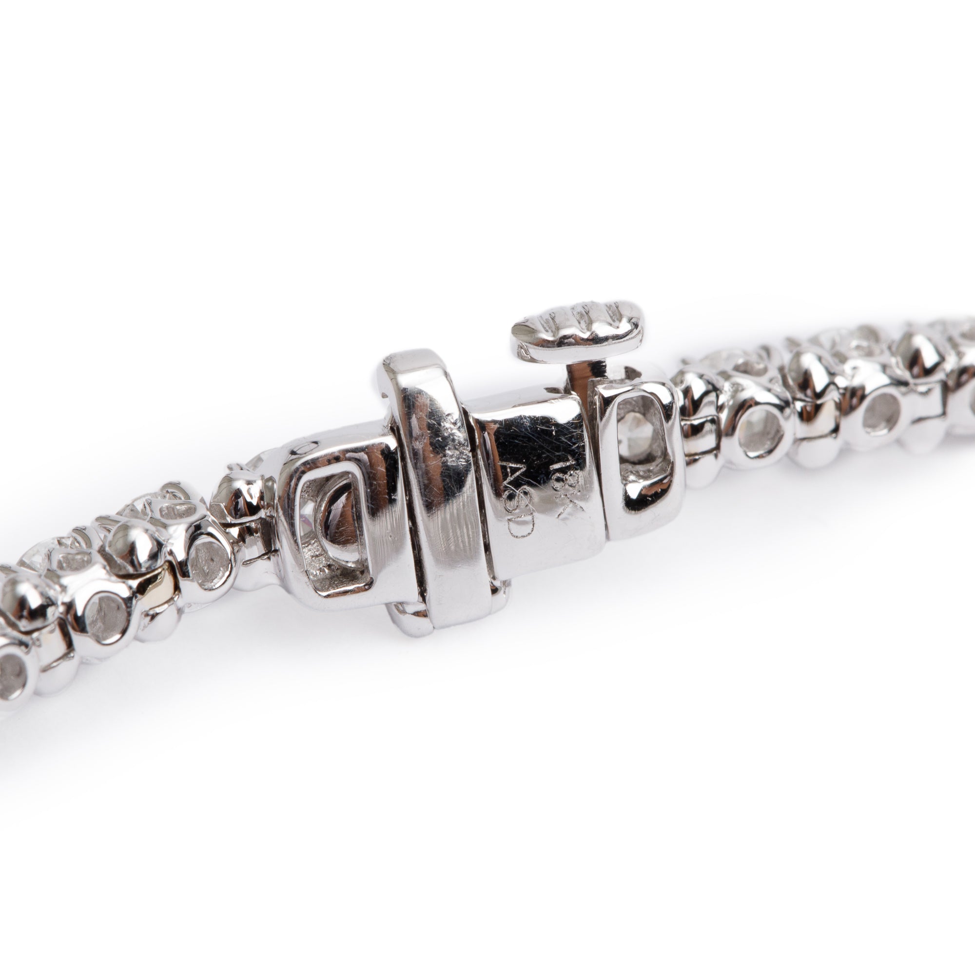 18k White Gold 5.02 tcw. Diamond Tennis Bracelet