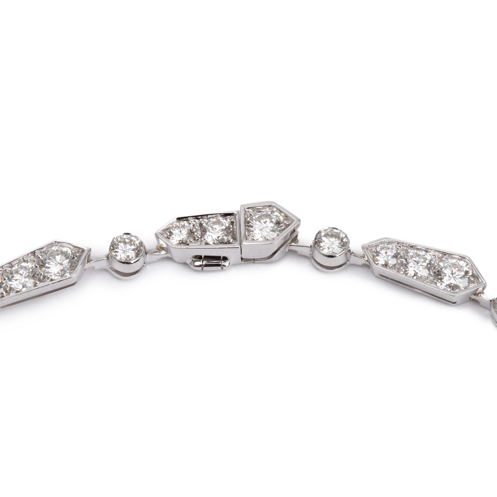 18k White Gold 7.28 tcw. Diamond Necklace