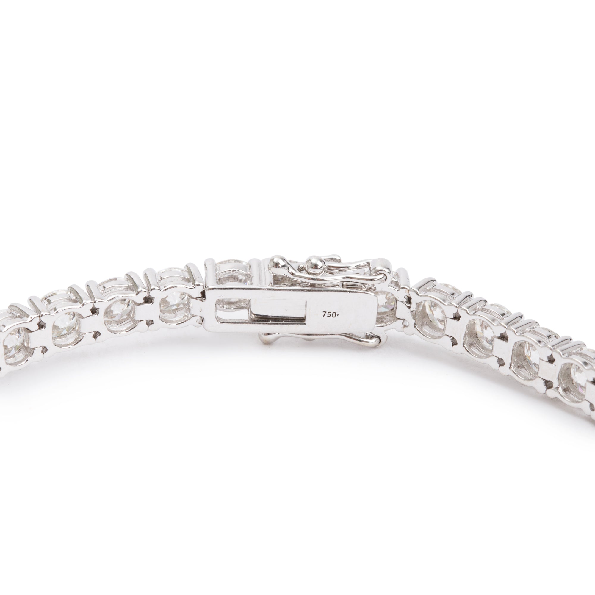 18k White Gold 8.65 tcw. Diamond Tennis Bracelet