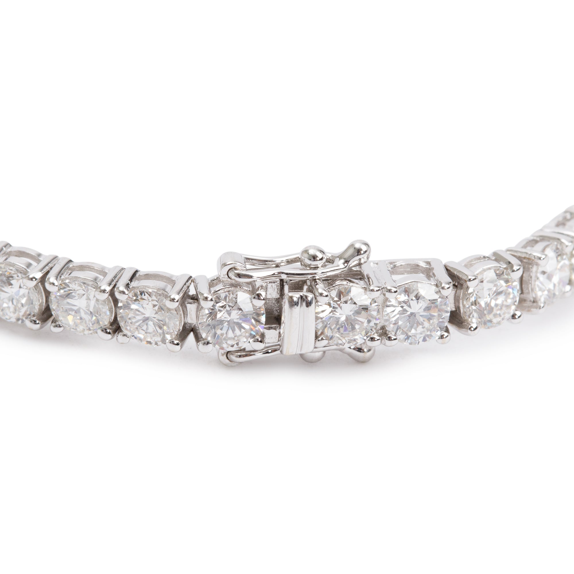 18k White Gold 8.65 tcw. Diamond Tennis Bracelet