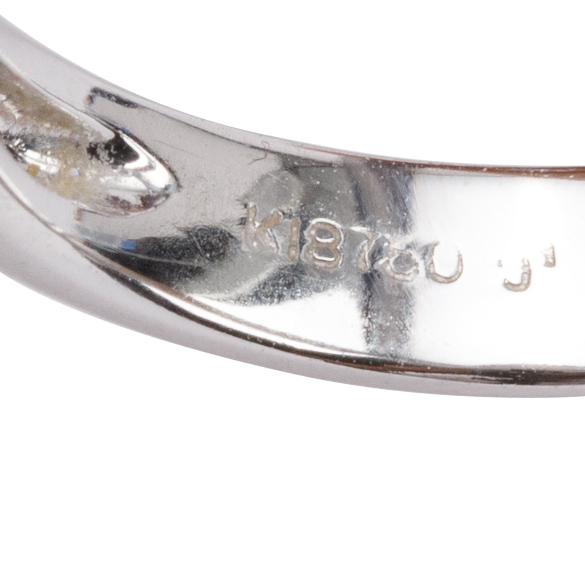 18k White Gold Pearl & Diamond Ring, Size 5.75