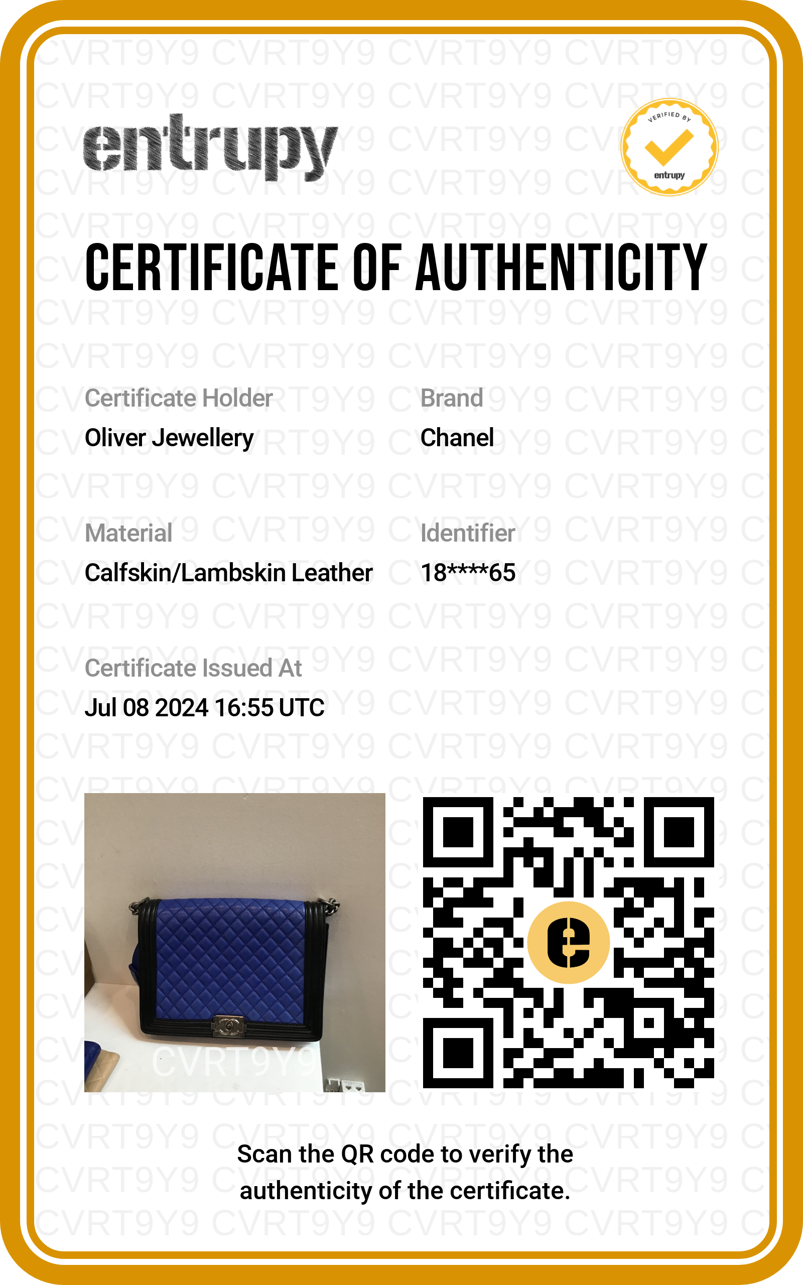 Chanel Blue/Black Quilted Lambskin Leather XL Boy Bag