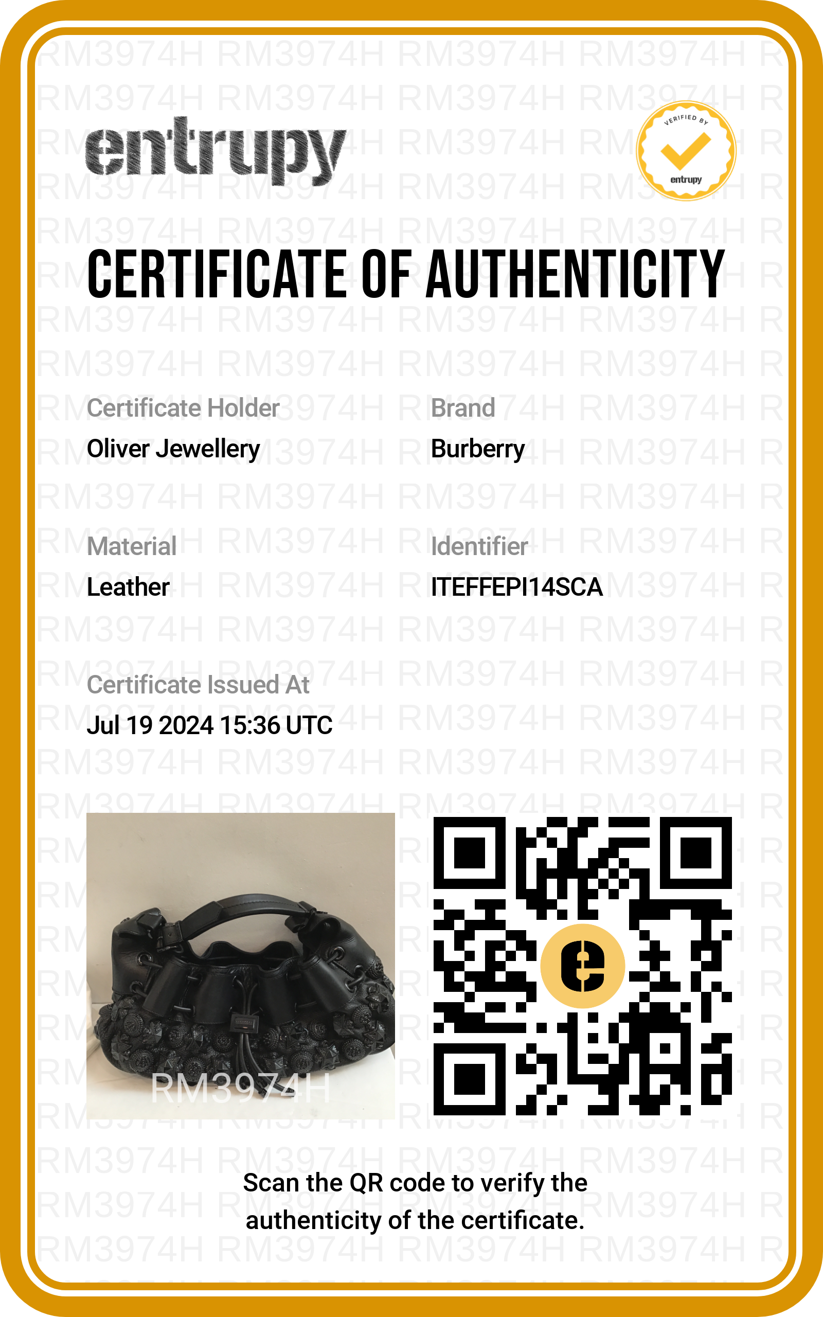 Burberry Black Calfskin Leather Mason Warrior Studded Hobo w/ Box