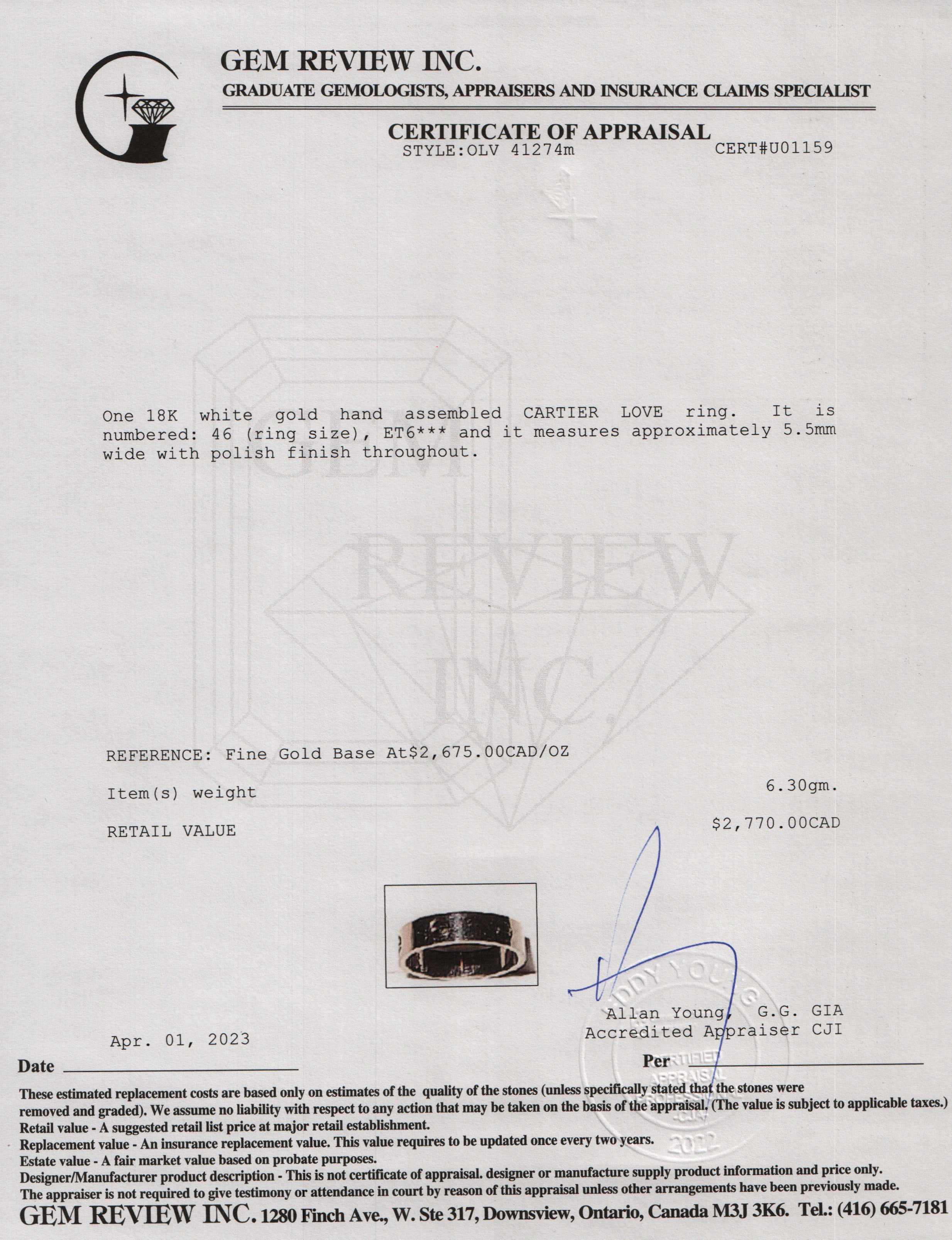 Cross 14k Gold Filled Classic Century Ballpoint Pen w/ Box