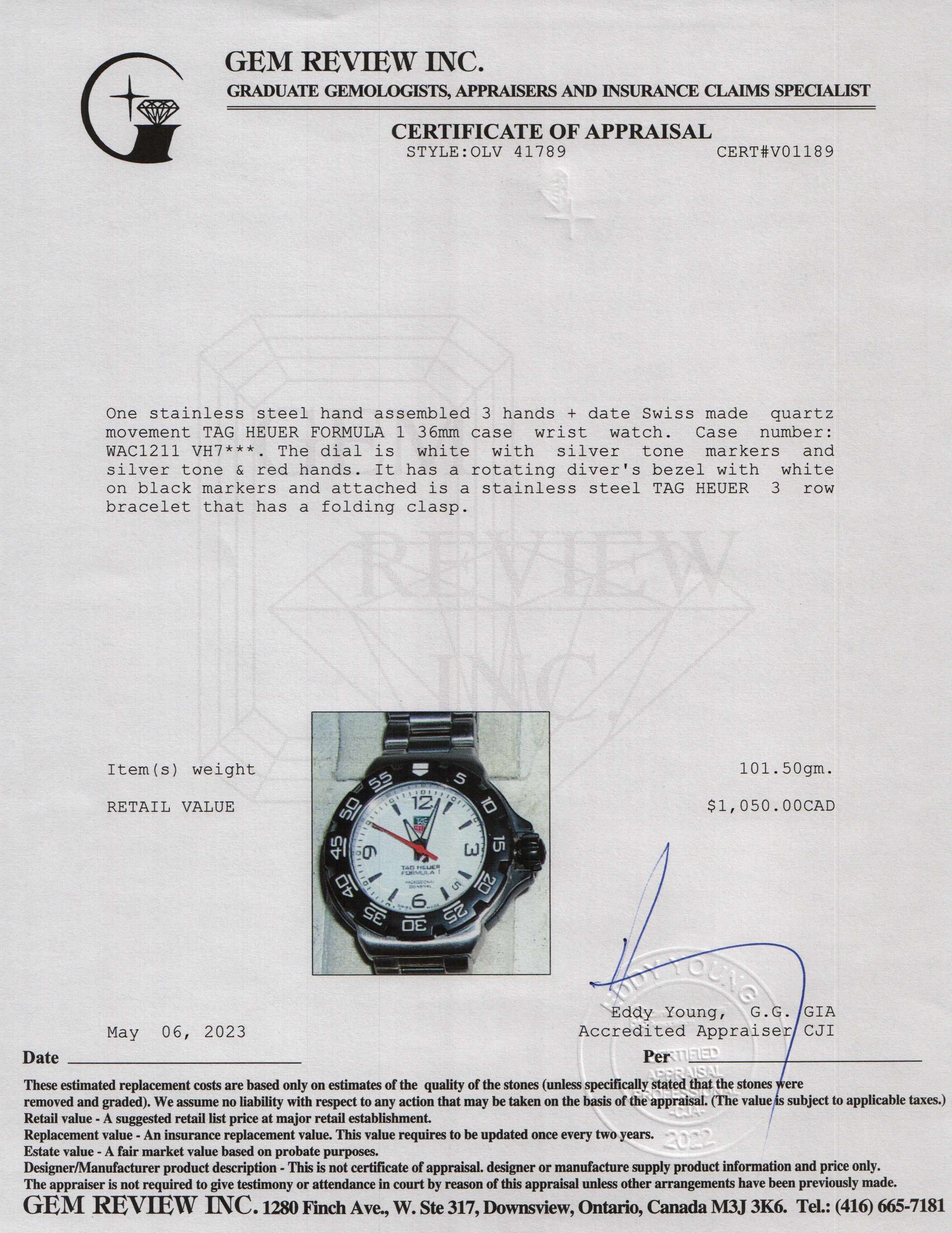 Tag Heuer Formula 1 36MM Quartz Watch