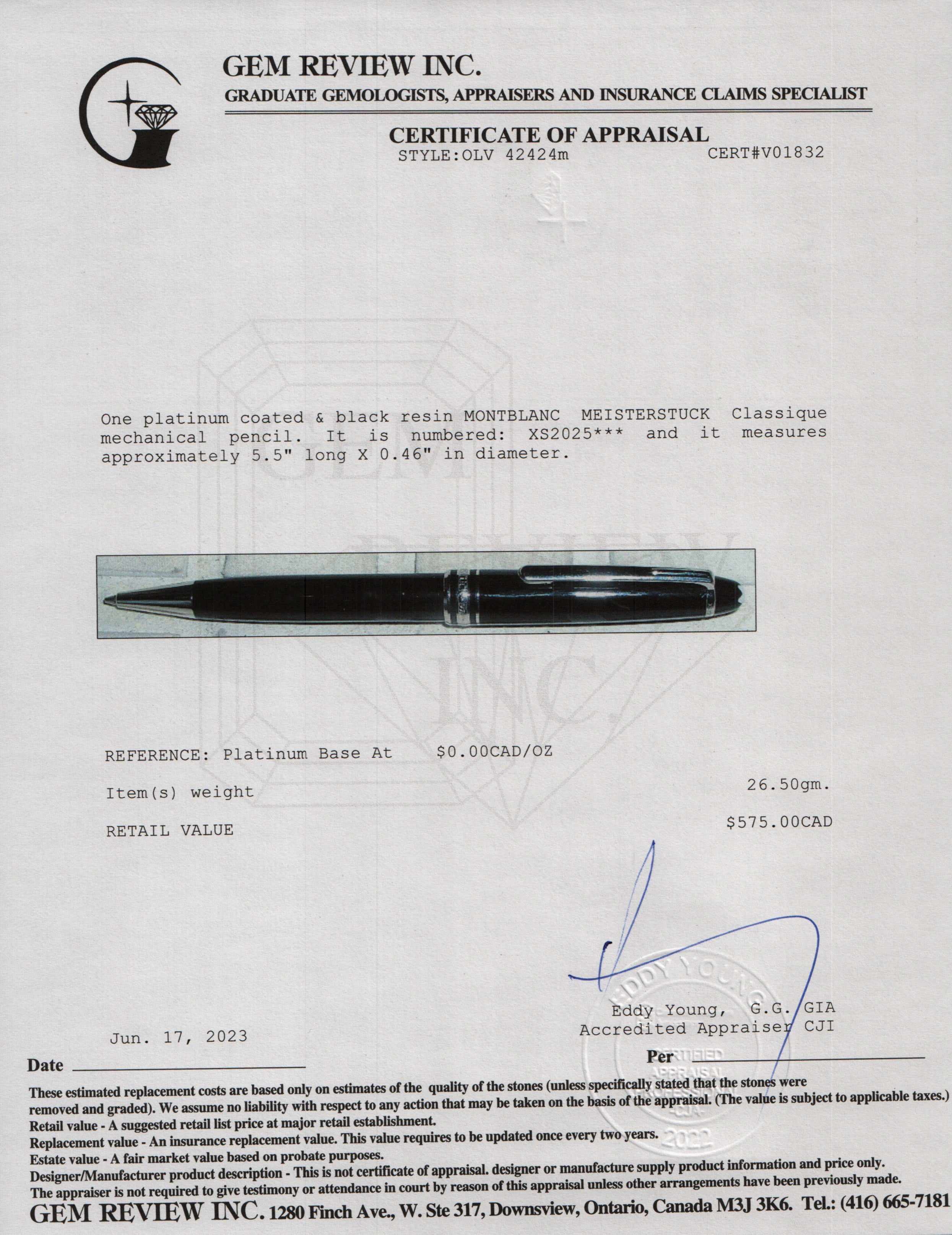 Montblanc Meisterstuck Classique Mechanical Pencil w/ Box