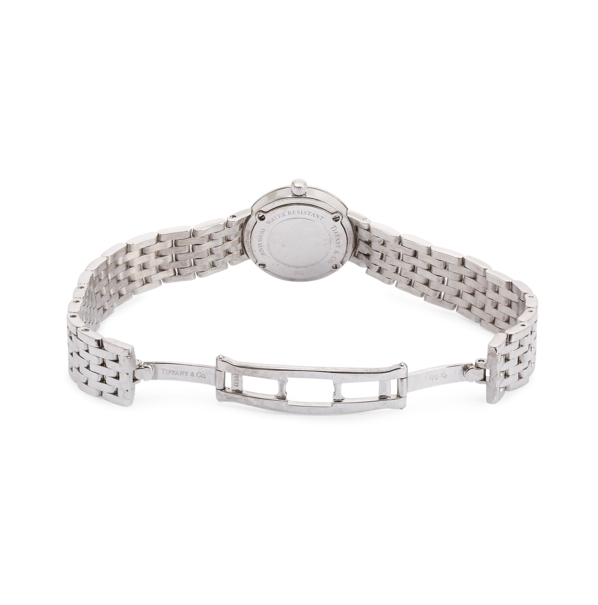 Tiffany & Co. 18k White Gold & Diamond Classique 20 MM Watch