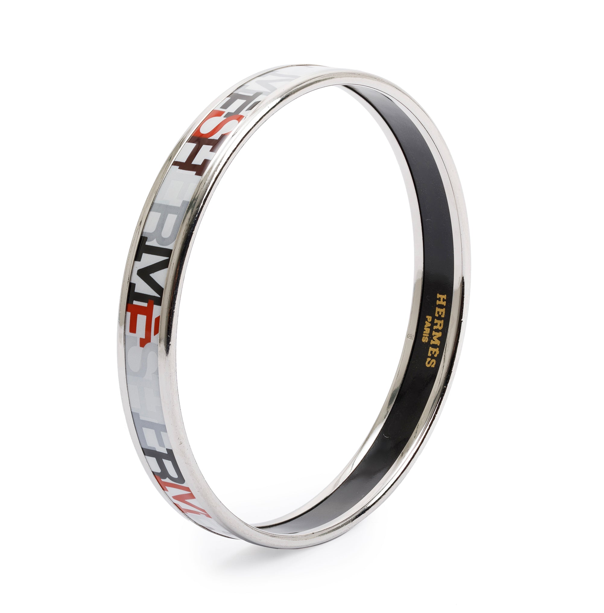 Hermes Narrow Enamel Bangle
