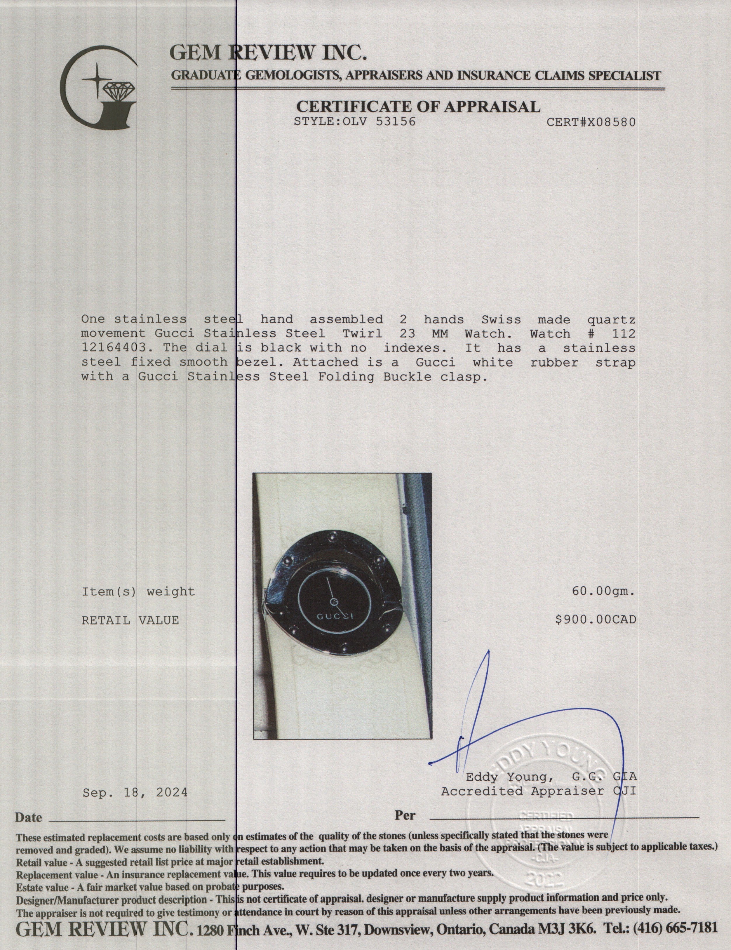 Gucci Stainless Steel Twirl 23 MM Watch