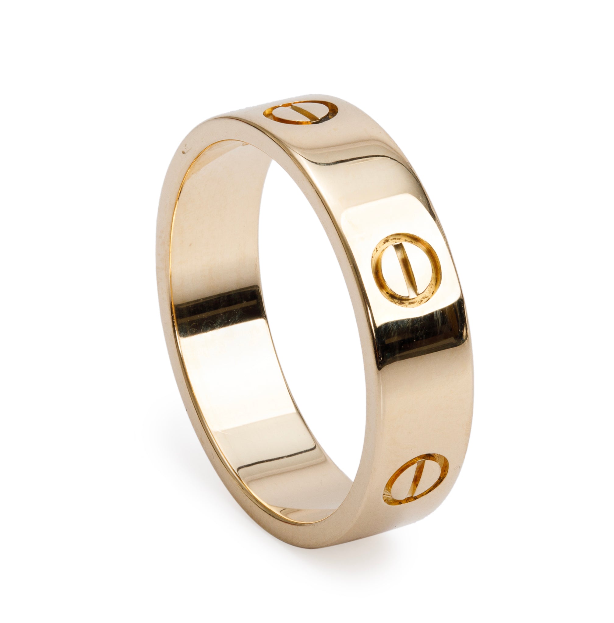 Cartier 18k Yellow Gold 5.5 MM Love Ring, Size 64 10.75 w/ Box & Certificate