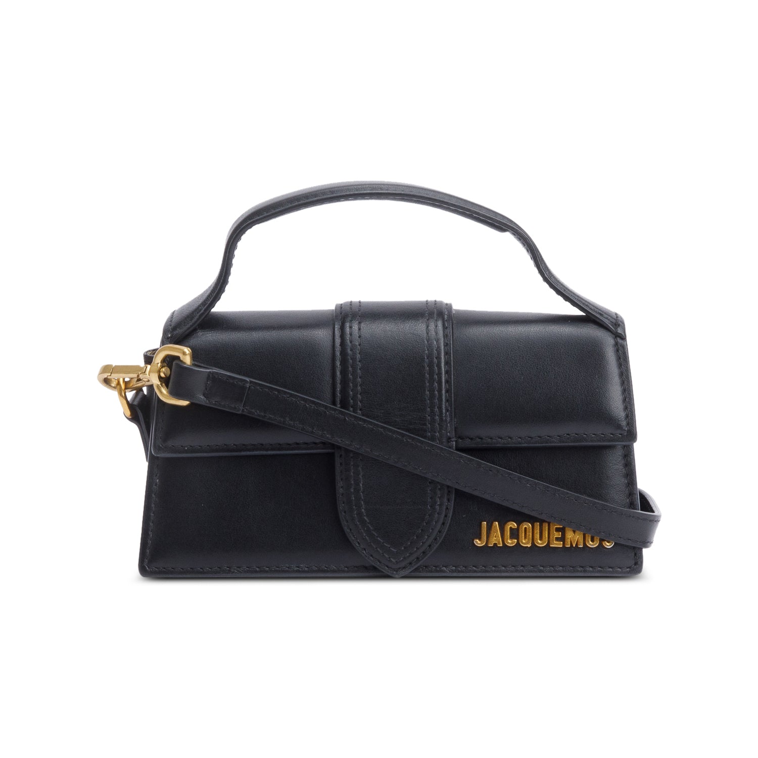 Jacquemus Black Leather Le Bambino Bag w/ Strap