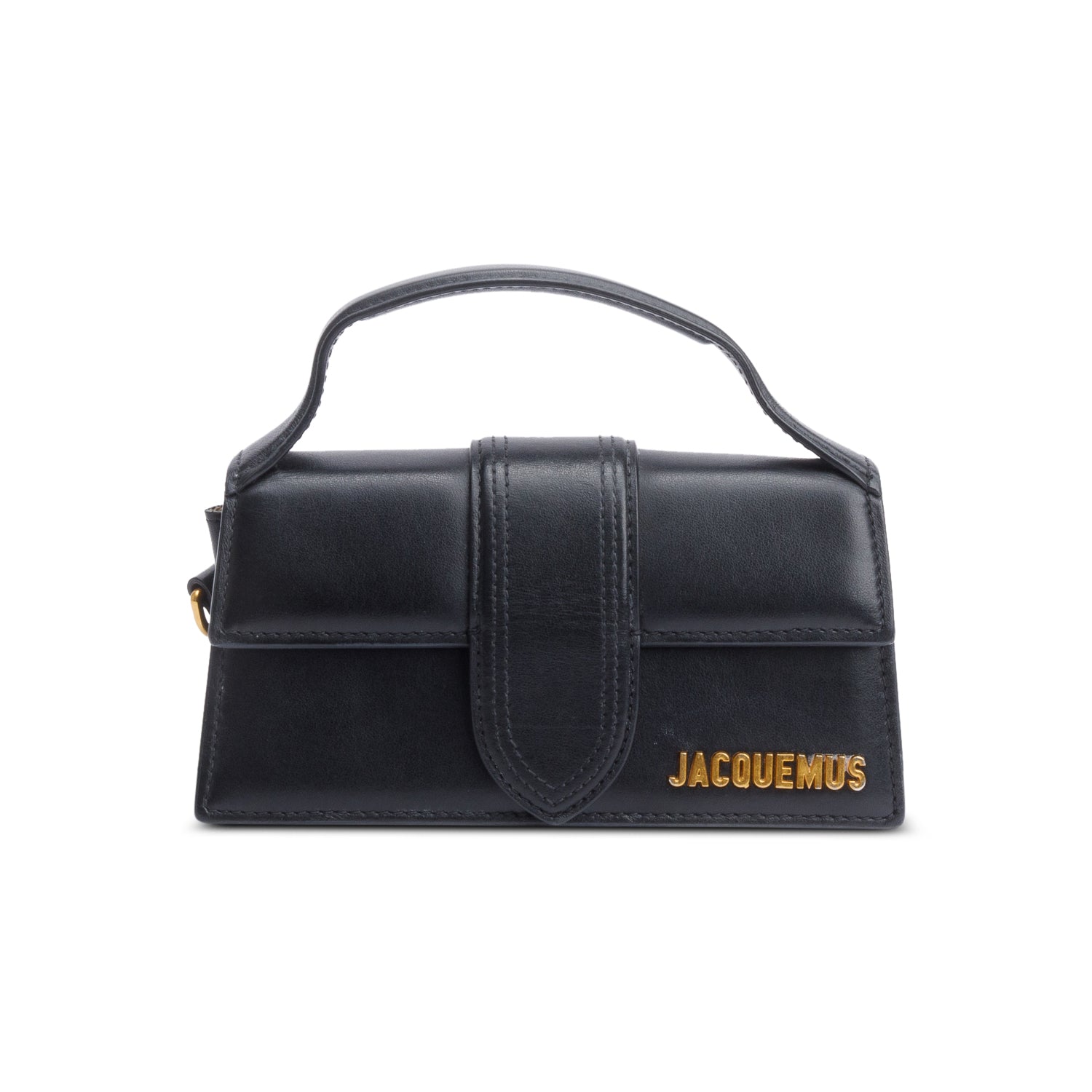 Jacquemus Black Leather Le Bambino Bag w/ Strap