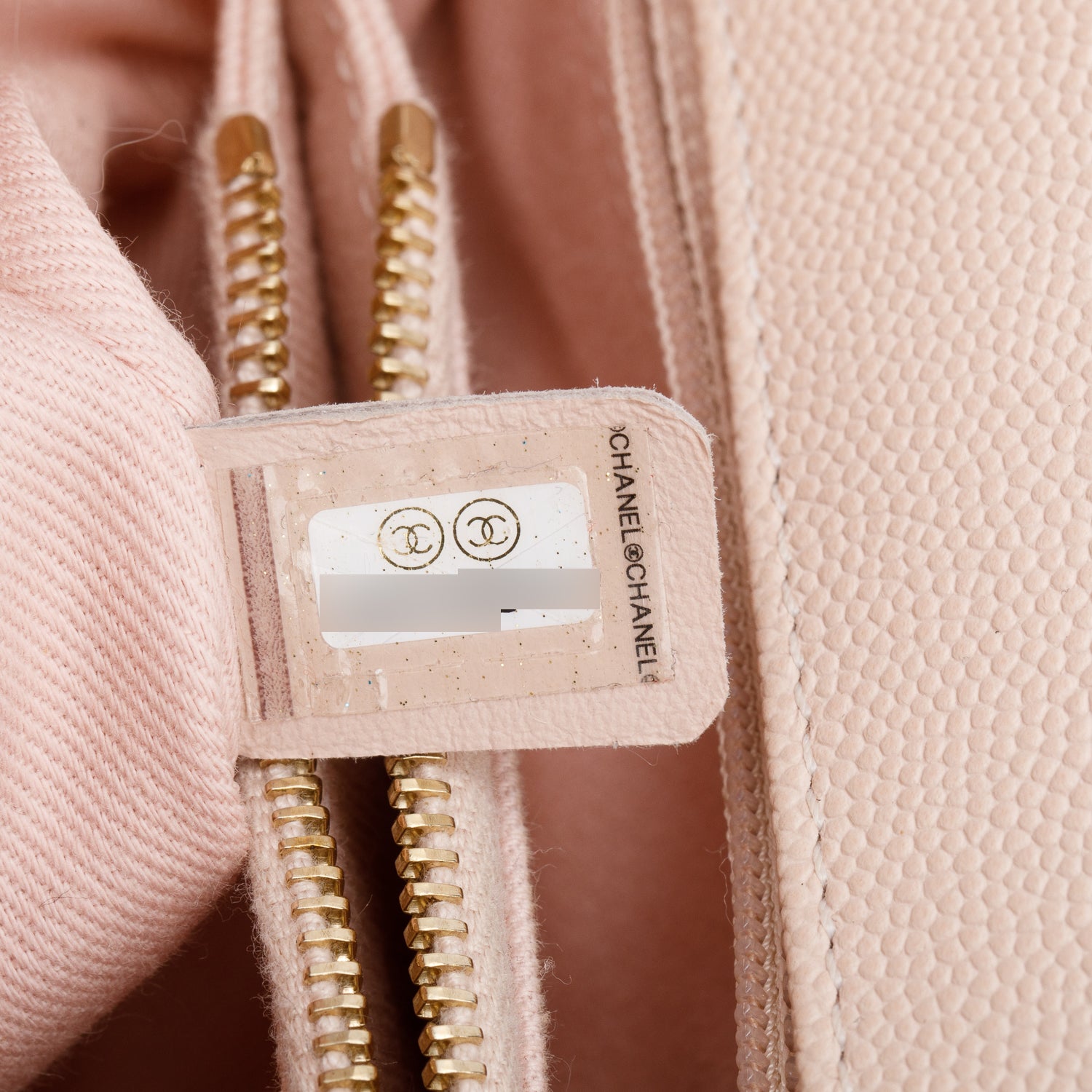 Chanel 2020 Pink Chevron Quilted Caviar Leather Medium Coco Handle Bag w/ Strap & Authenticity Card