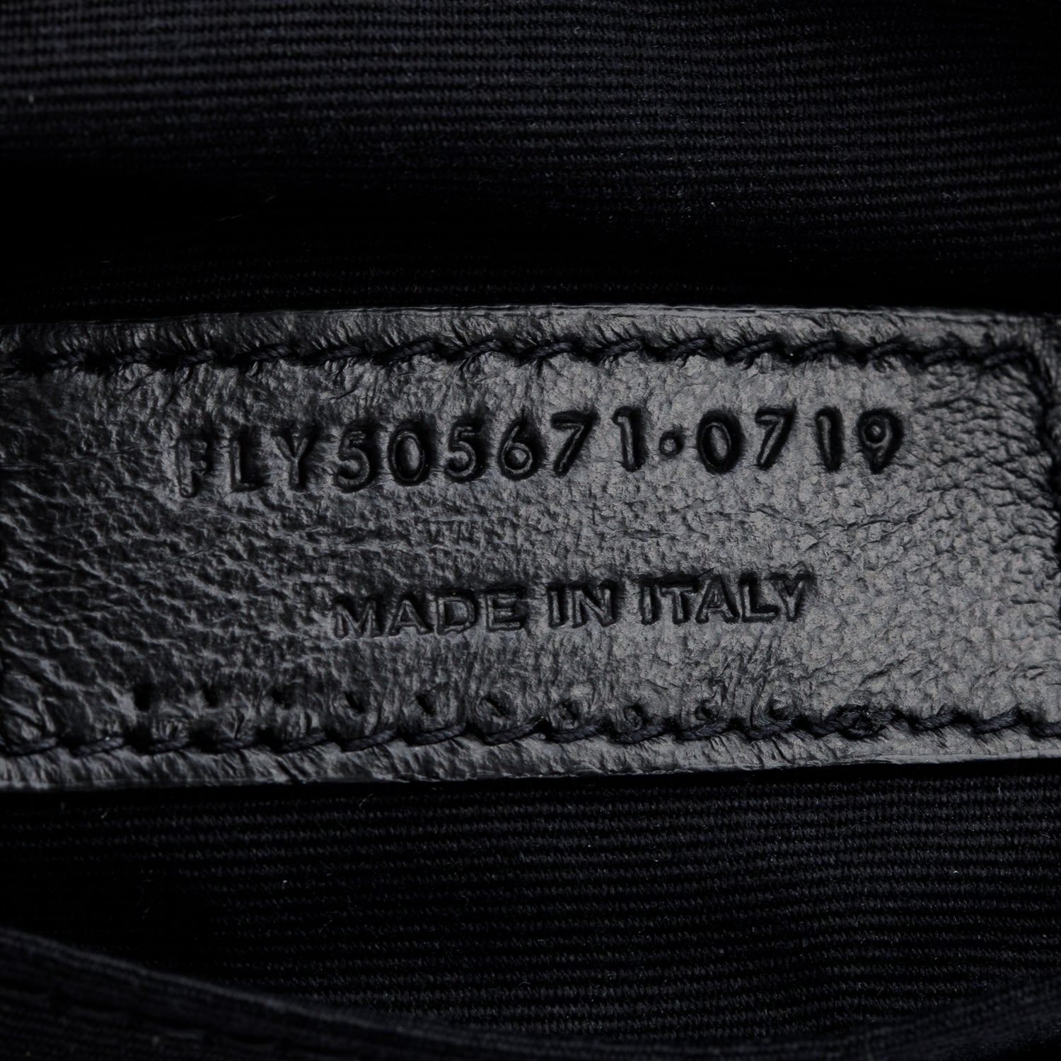 Saint Laurent Black Croc-Embossed Leather Marsupio Belt Bag w/ Box