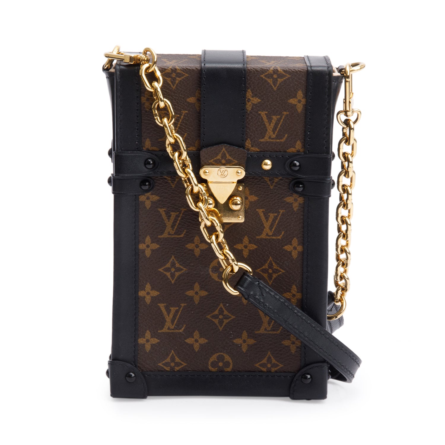 Louis Vuitton Monogram Pochette Trunk Verticale w/ Strap