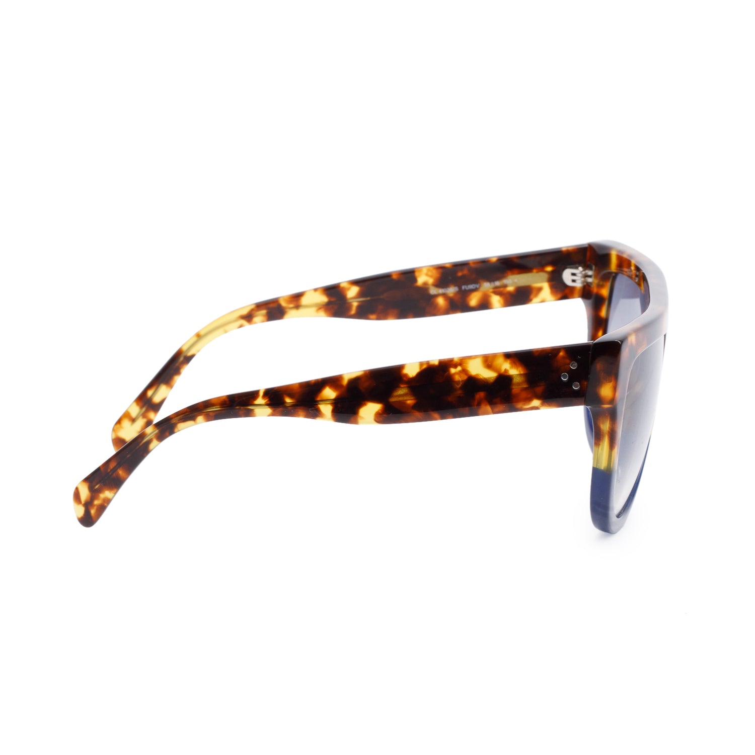 Celine CL41026/S Black & Havana Acetate Wayfarer Sunglasses