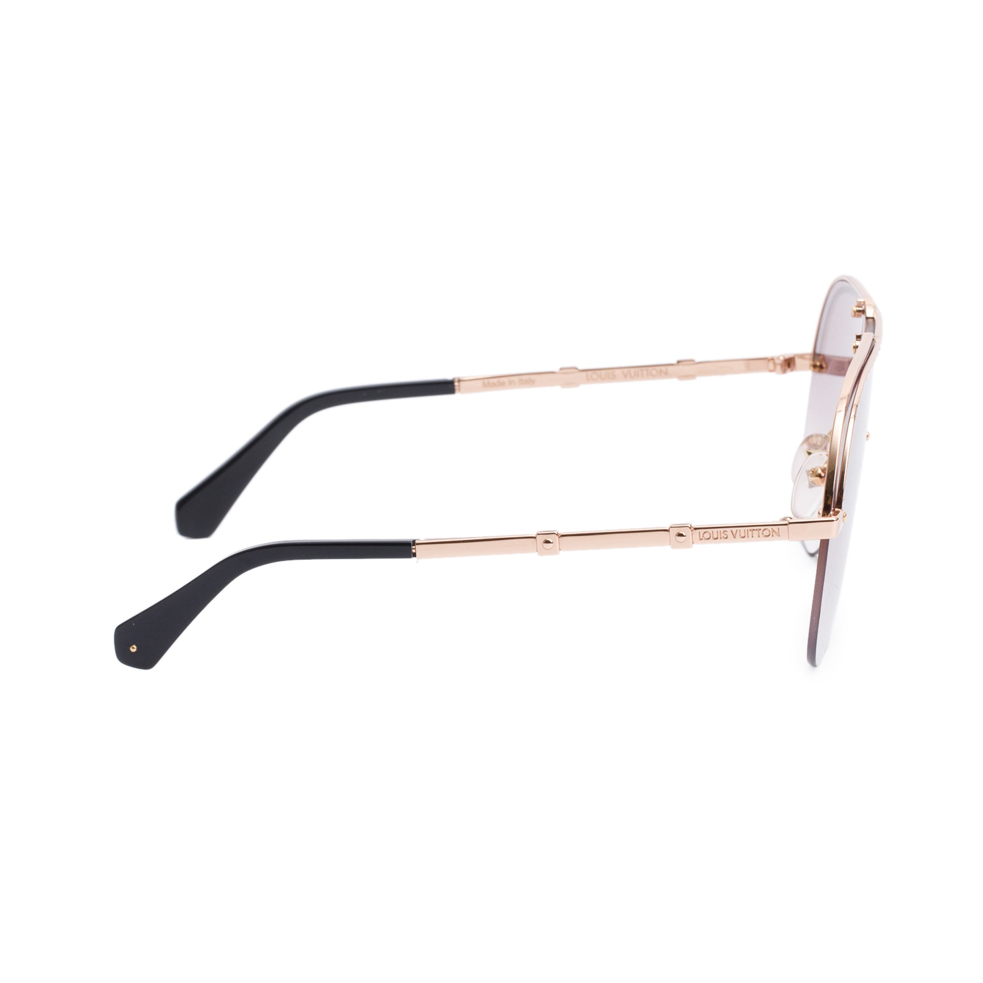 Louis Vuitton Z1232W Rose-Gold Plated Metal Gone Girl Pilot Sunglasses