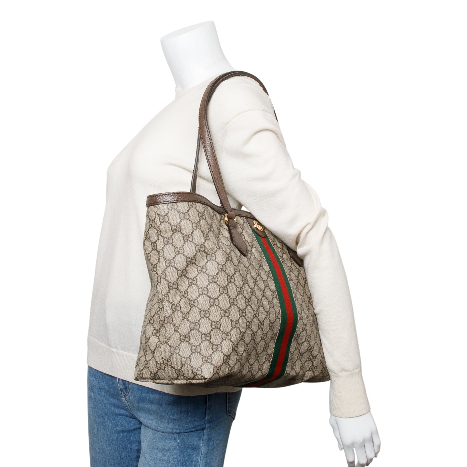 Gucci GG Supreme Web Ophidia GG Medium Tote