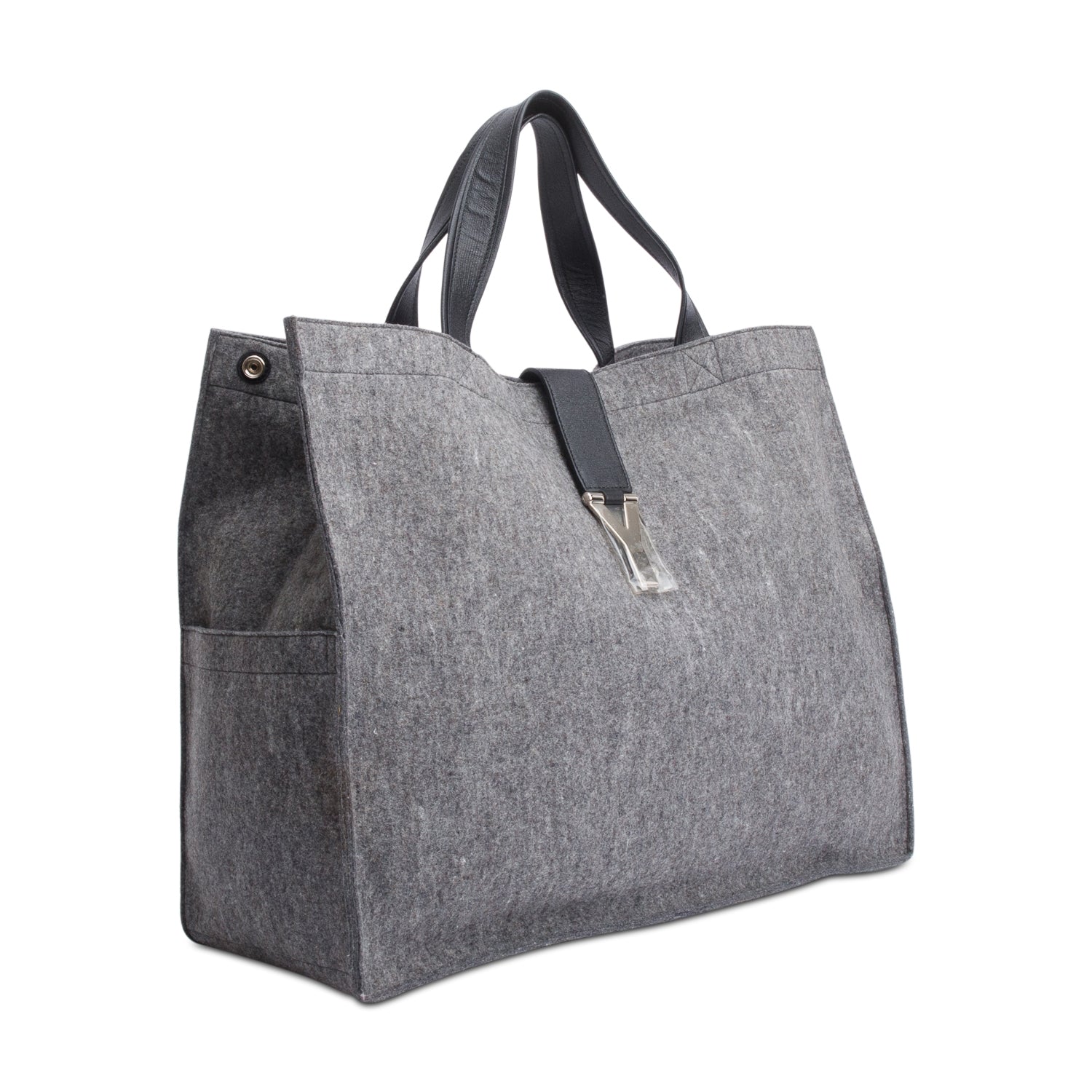 Saint Laurent Grey Wool Tote