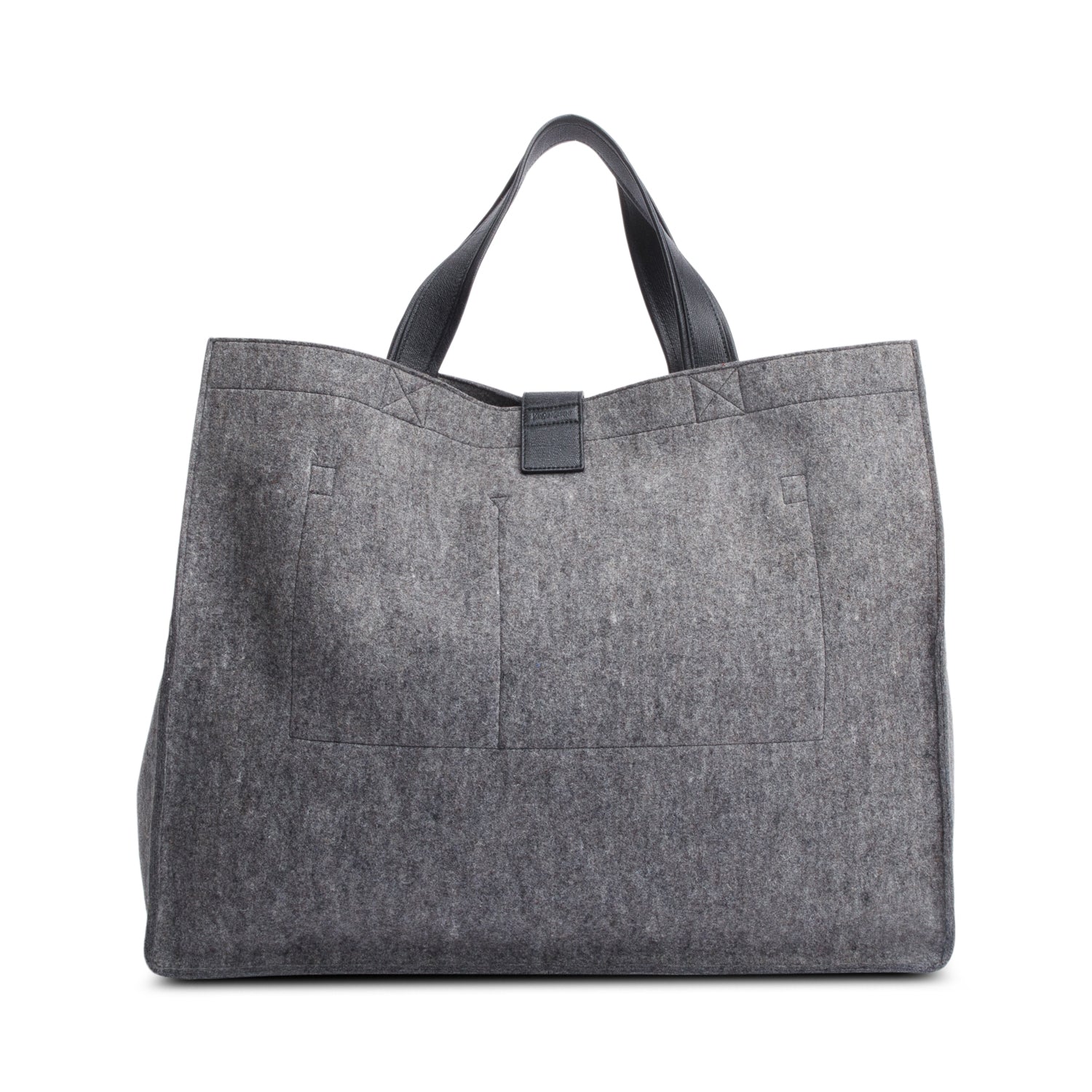 Saint Laurent Grey Wool Tote