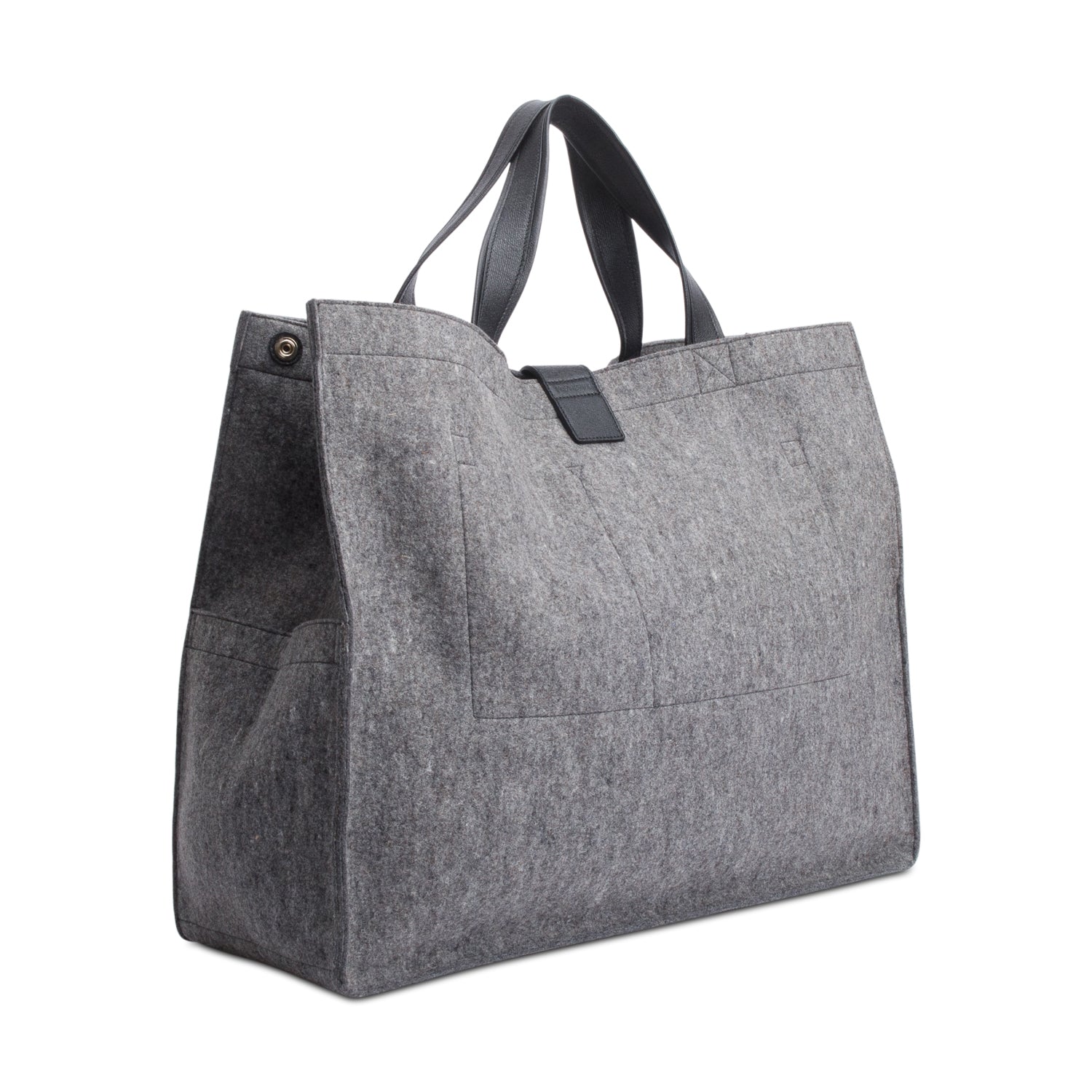 Saint Laurent Grey Wool Tote