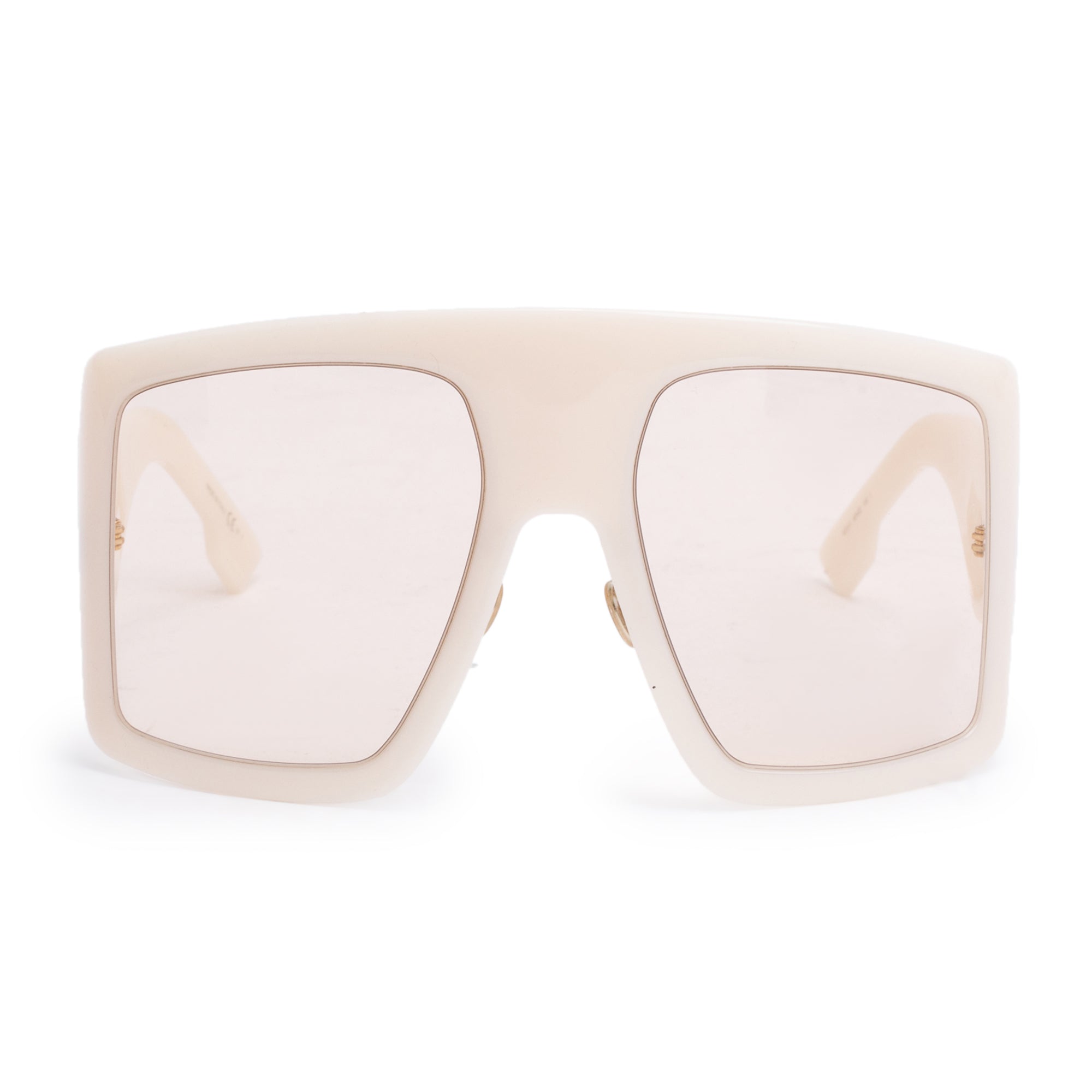 Christian Dior Pink Acetate DiorSoLight1 Oversize Shield Sunglasses w/ Authenticity Card, Box & Case